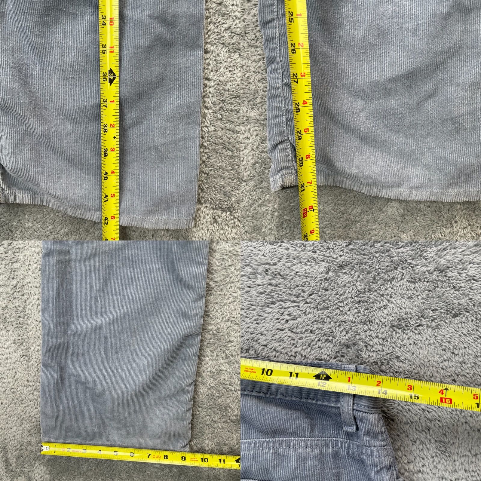 Gap Gap Blue Corduroy Low Rise Flared Leg Pants Womens Small 28 Inseam 31 Ankle Regular Fit Logo Pocket Button Zipper Size 28" / US 6 / IT 42 - 8 Thumbnail