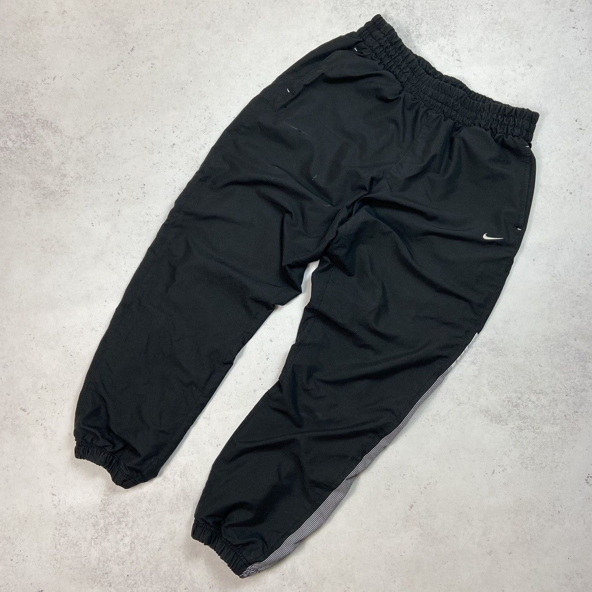 Nike 00s RARE VINTAGE NIKE Nylon Track Drill Pants TN Swoosh Y2K | Grailed