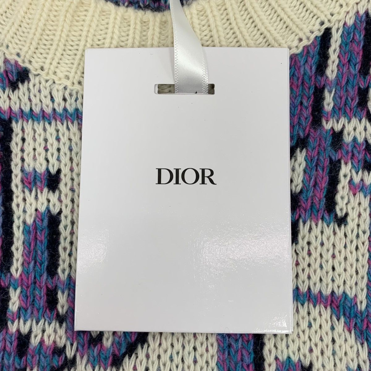 Dior Dior Wool All-over Printed Long Sleeve Knit Sweater K26WX Size S / US 4 / IT 40 - 7 Thumbnail