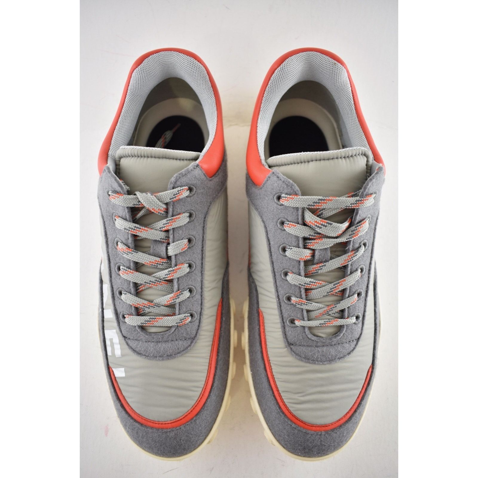 Chanel Chanel Mens 18K Grey Orange Nylon CC Logo Lace Up Low Size US 11 / EU 44 - 9 Thumbnail