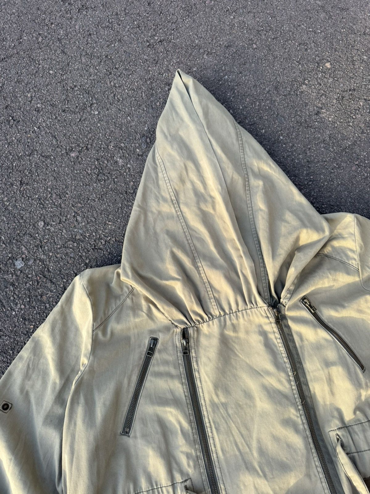 Japanese Brand Vintage Japanese/RickOwen’s/Asymmetric/Military Style Jacket Size US XL / EU 56 / 4 - 7 Thumbnail