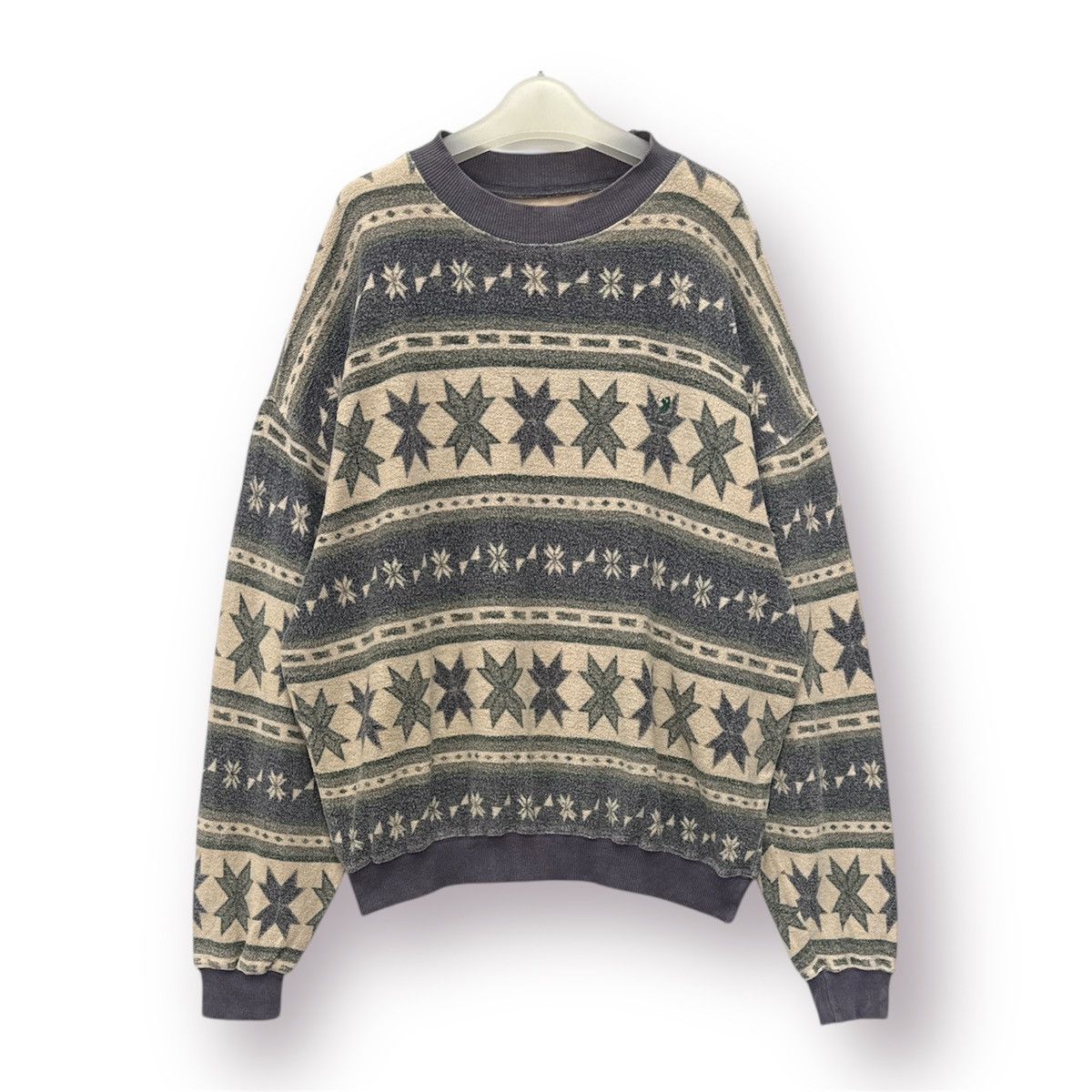 Beverly Hills Polo Club 🔥 Polo Country Aztec Navajo Design Distressed Baggy sweat Size US L / EU 52-54 / 3 - 1 Thumbnail