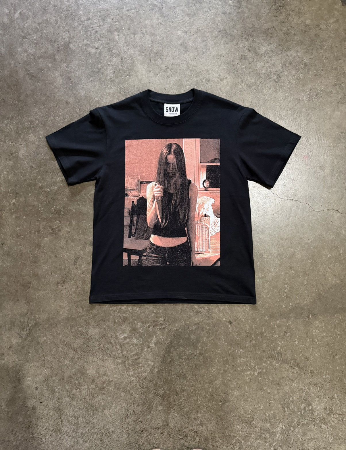 Online Ceramics Snow Strippers Tati Knife Tour Merch Tee Size US M / EU 48-50 / 2 - 1 Thumbnail