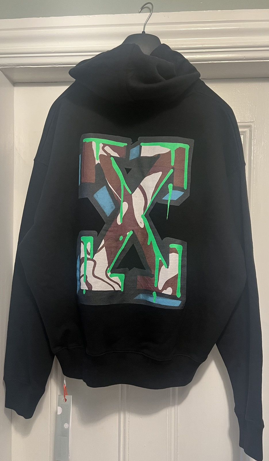 Designer × Off-White Authentic Off White Neen Arrow Skate Hoodie black medium Size US M / EU 48-50 / 2 - 1 Thumbnail