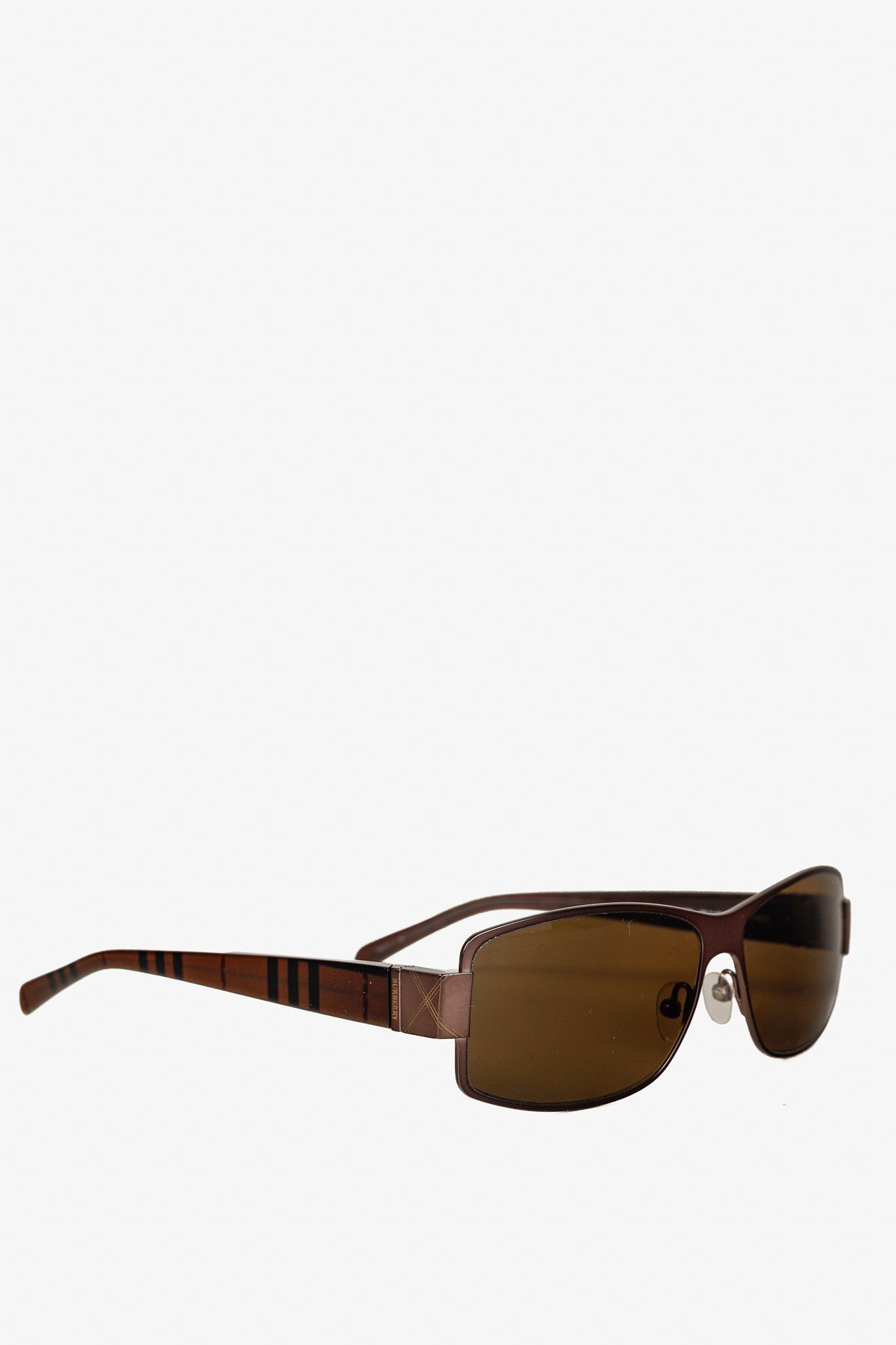 Burberry × Safilo Burberry B9412/S Check-Print Rectangular Sunglasses Size ONE SIZE - 1 Thumbnail