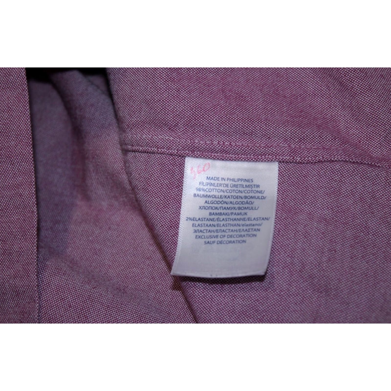 Ralph Lauren Ralph Lauren Slim Fit Oxford Shirt Size M Pink Stretch Mens Size US M / EU 48-50 / 2 - 6 Thumbnail