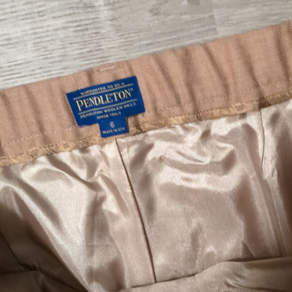 Pendleton Pendelton Virgin Wool Trousers Tan Size 6 Size 28" / US 6 / IT 42 - 2 Thumbnail