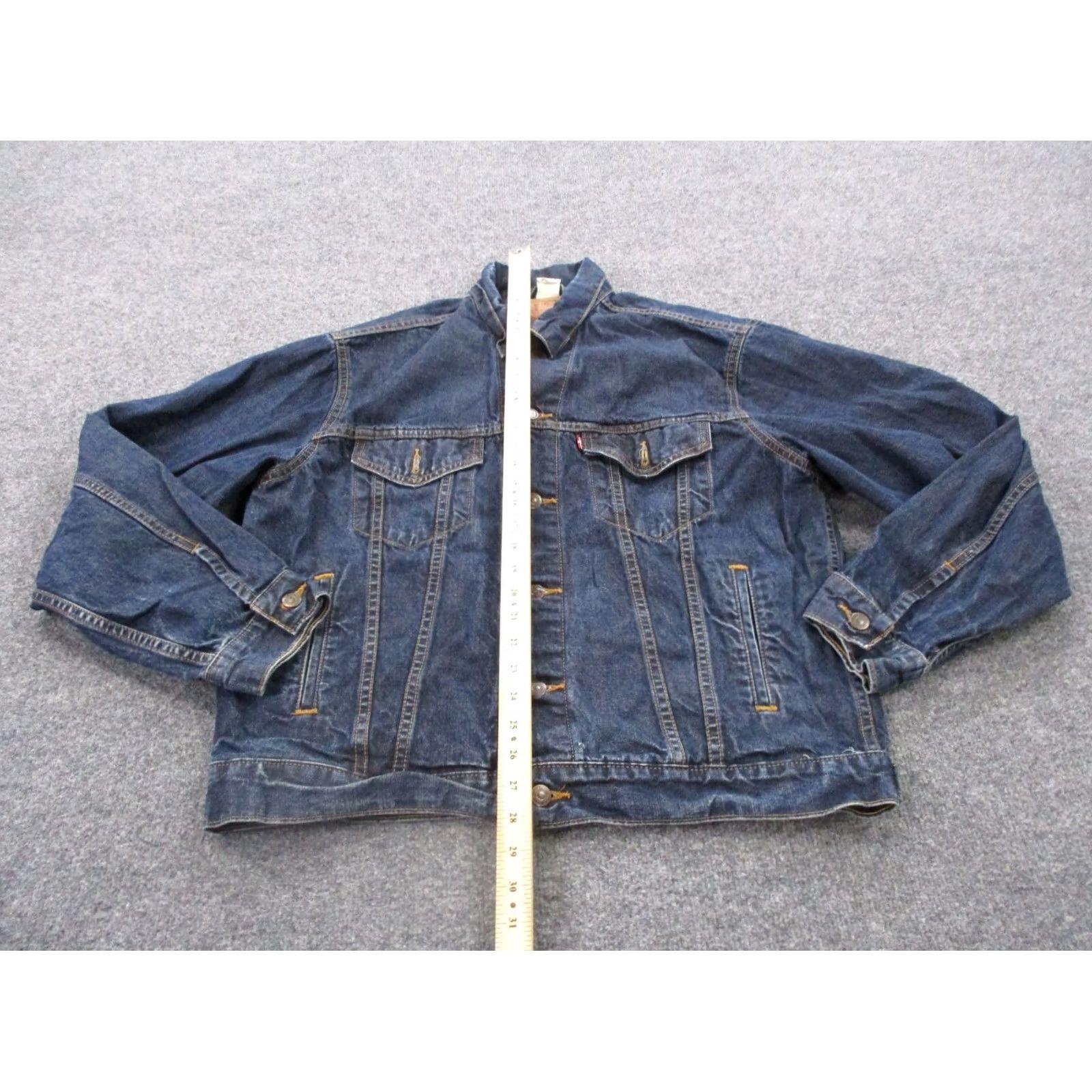 Levi's VINTAGE Levi's Trucker Jacket Mens M Blue Denim Jean Work Heavy 70507 4811 Bomber Pockets Size US 31 - 3 Thumbnail