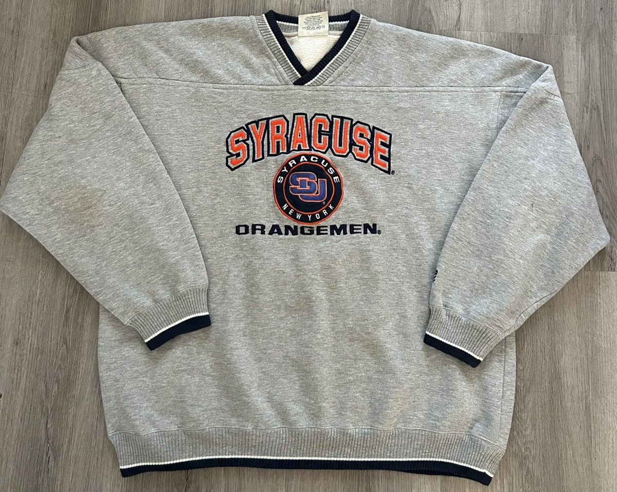 Lee Vintage 90s Syracuse University Grey crewneck sweatshirt Size US XL / EU 56 / 4 - 1 Thumbnail