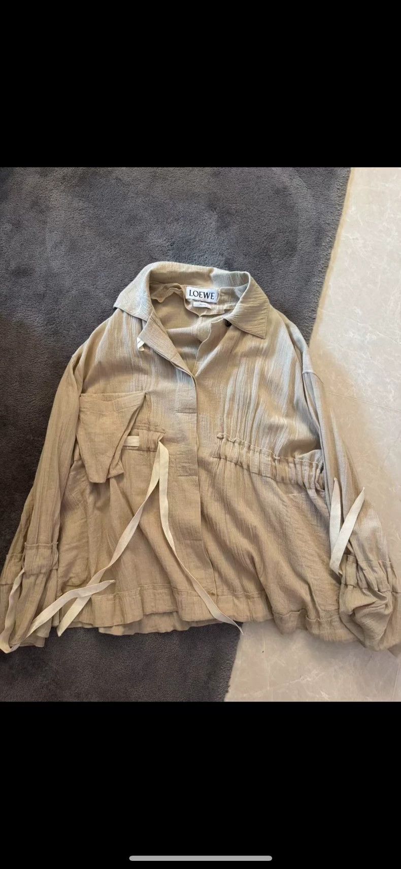 Loewe LOEWE Cotton and hemp material sun protection clothing Size XXS / US 00 / IT 34 - 1 Thumbnail