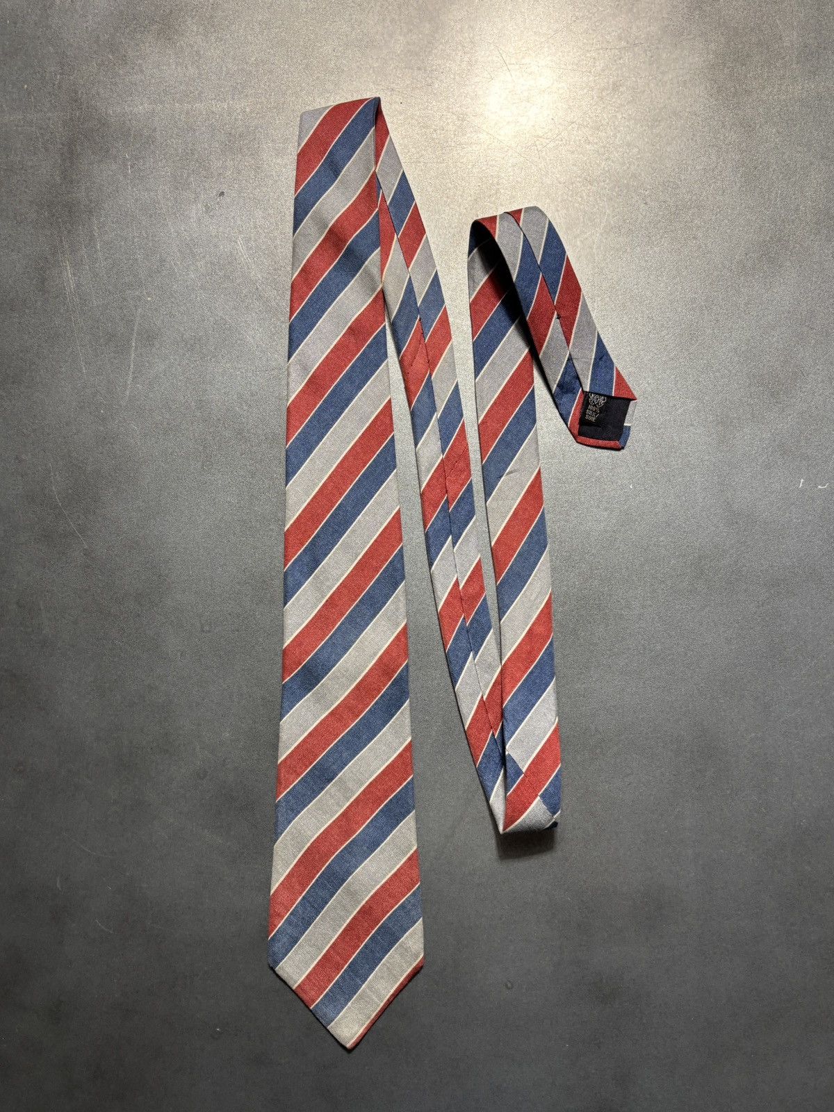 Lanvin Vintage Lanvin Tie 1970s Silk Necktie Striped Paris 1960s Size ONE SIZE - 3 Thumbnail