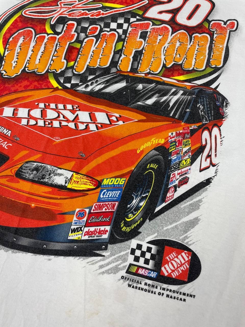 NASCAR Vintage Tony Steward 2002 Nascar Out In Front T-Shirt Size US XL / EU 56 / 4 - 3 Thumbnail