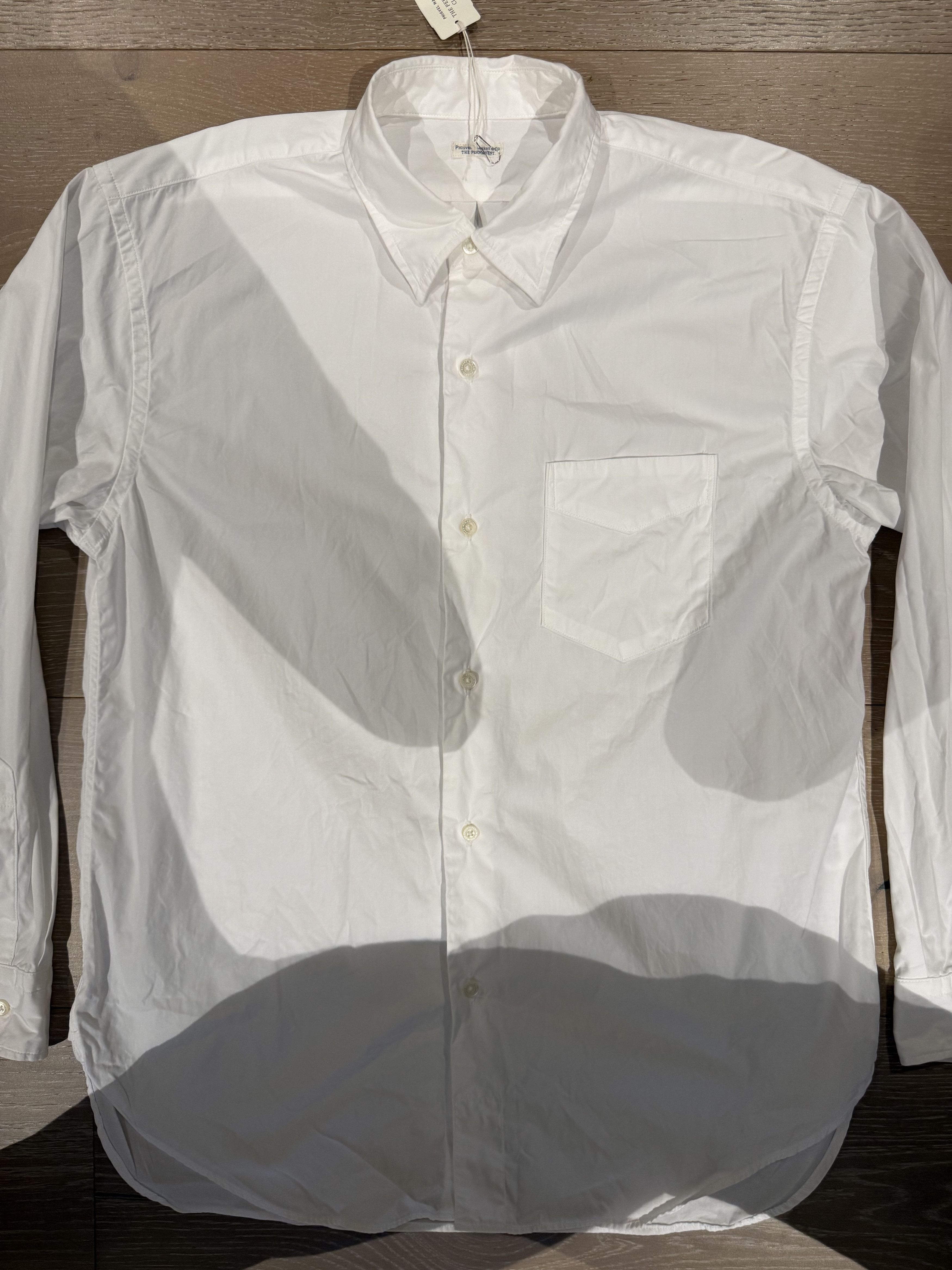 PHIGVEL MAKERS & Co. 💚 Phigvel Makers & Co. Regular Collar Dress Shirt Off White Size US M / EU 48-50 / 2 - 8 Thumbnail