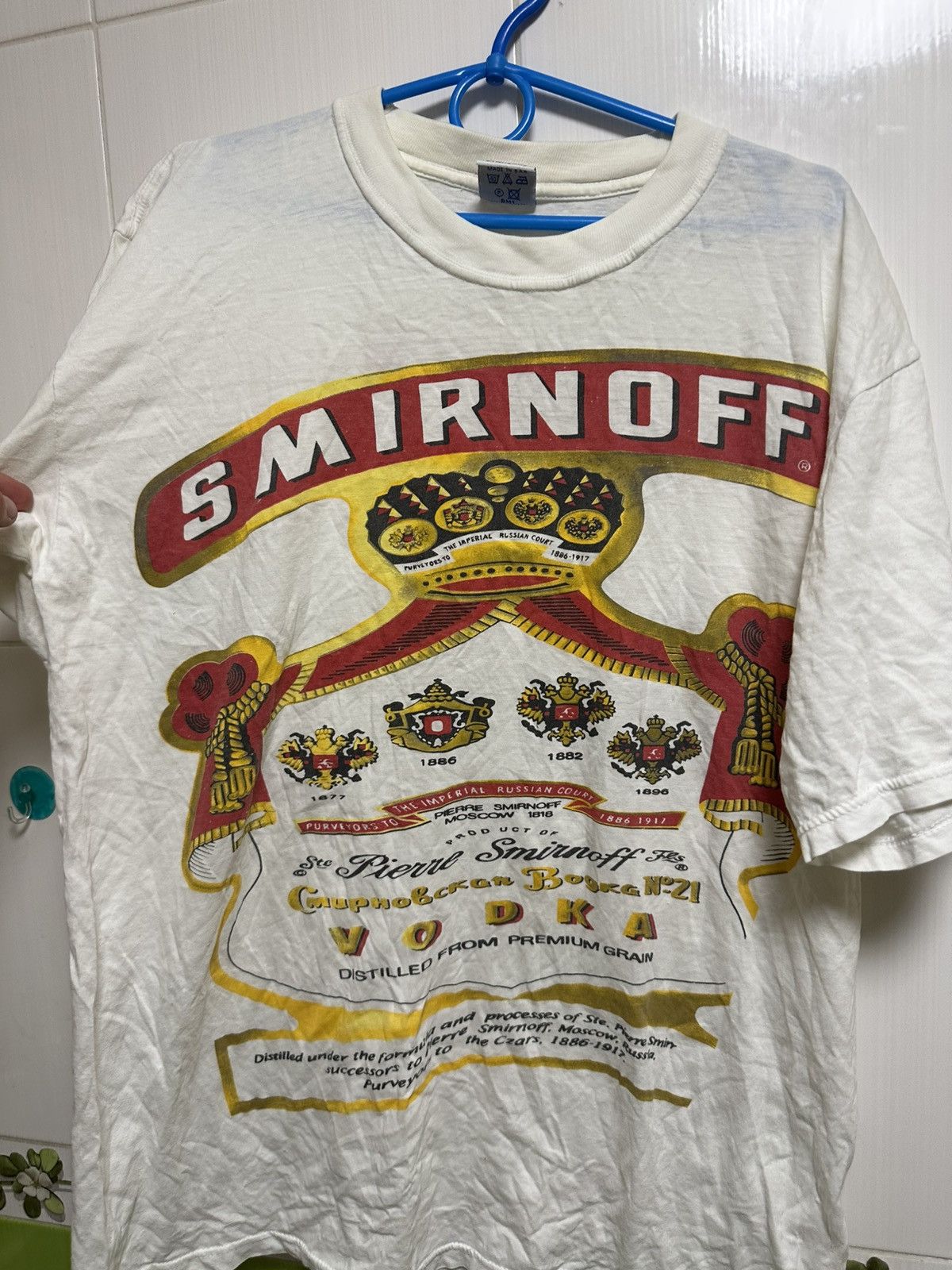 Vintage Vintage 90s Smirnoff vodka promo shirt alcohol Size US XL / EU 56 / 4 - 2 Thumbnail