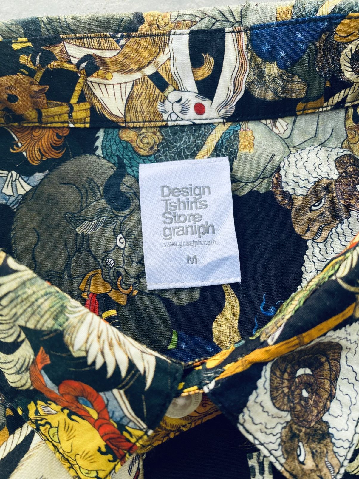 Japanese Brand Ayako Ishiguro Art Printed Shirt Button Ups Size US M / EU 48-50 / 2 - 7 Thumbnail