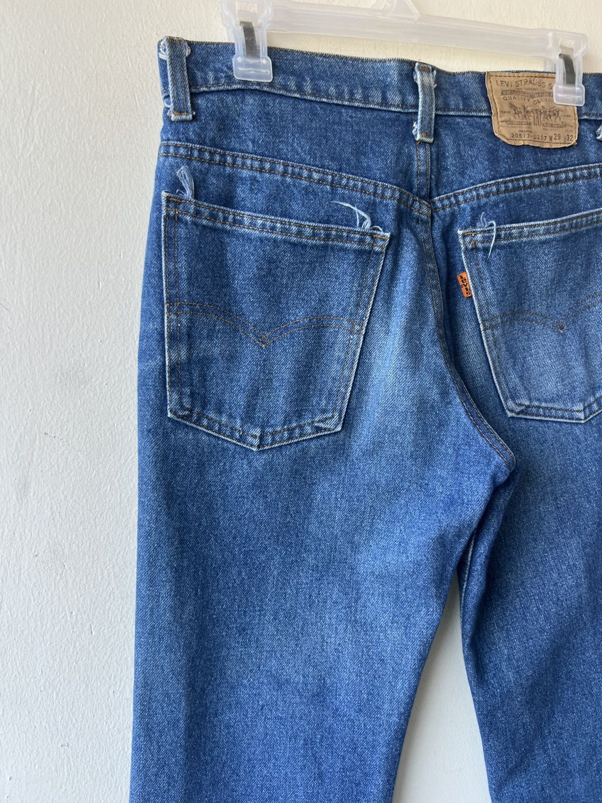 Vintage Vintage 80s Levi’s 517 Orange Tab Denim Bootcut Jeans Size US 29 - 17 Thumbnail