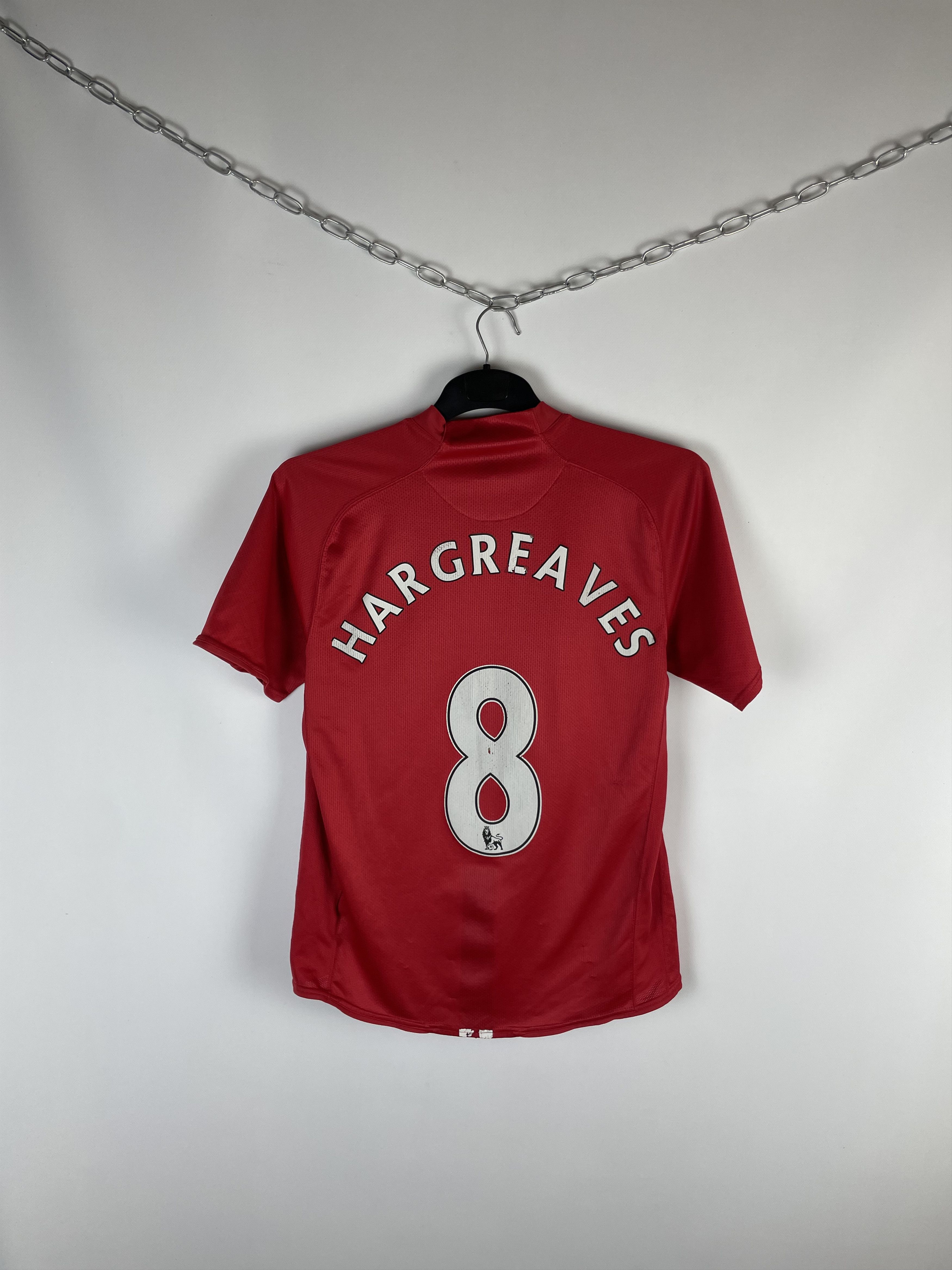 Nike Manchester United Nike 8 HARGREAVES jersey tee T-shirt AIG Size US M / EU 48-50 / 2 - 9 Thumbnail