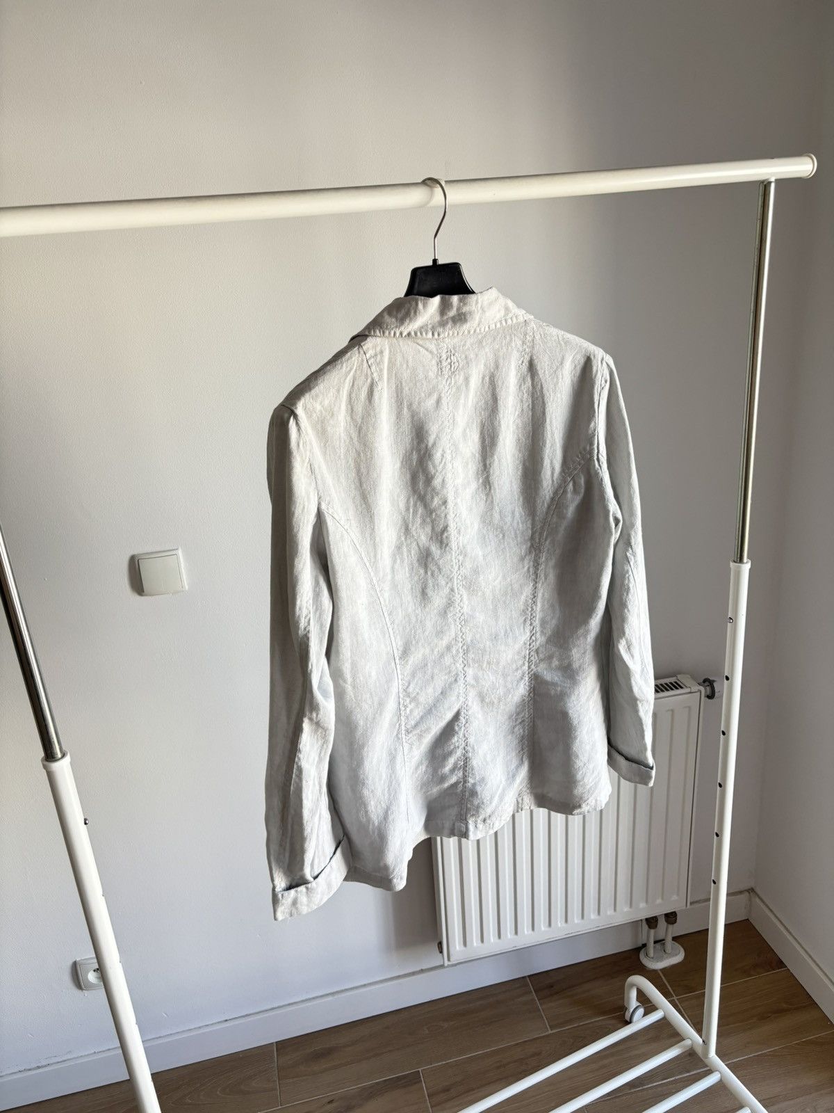 120% Lino 120% Lino Womens Grey Blazer 100% Linen New With Tags Size M / US 6-8 / IT 42-44 - 11 Thumbnail