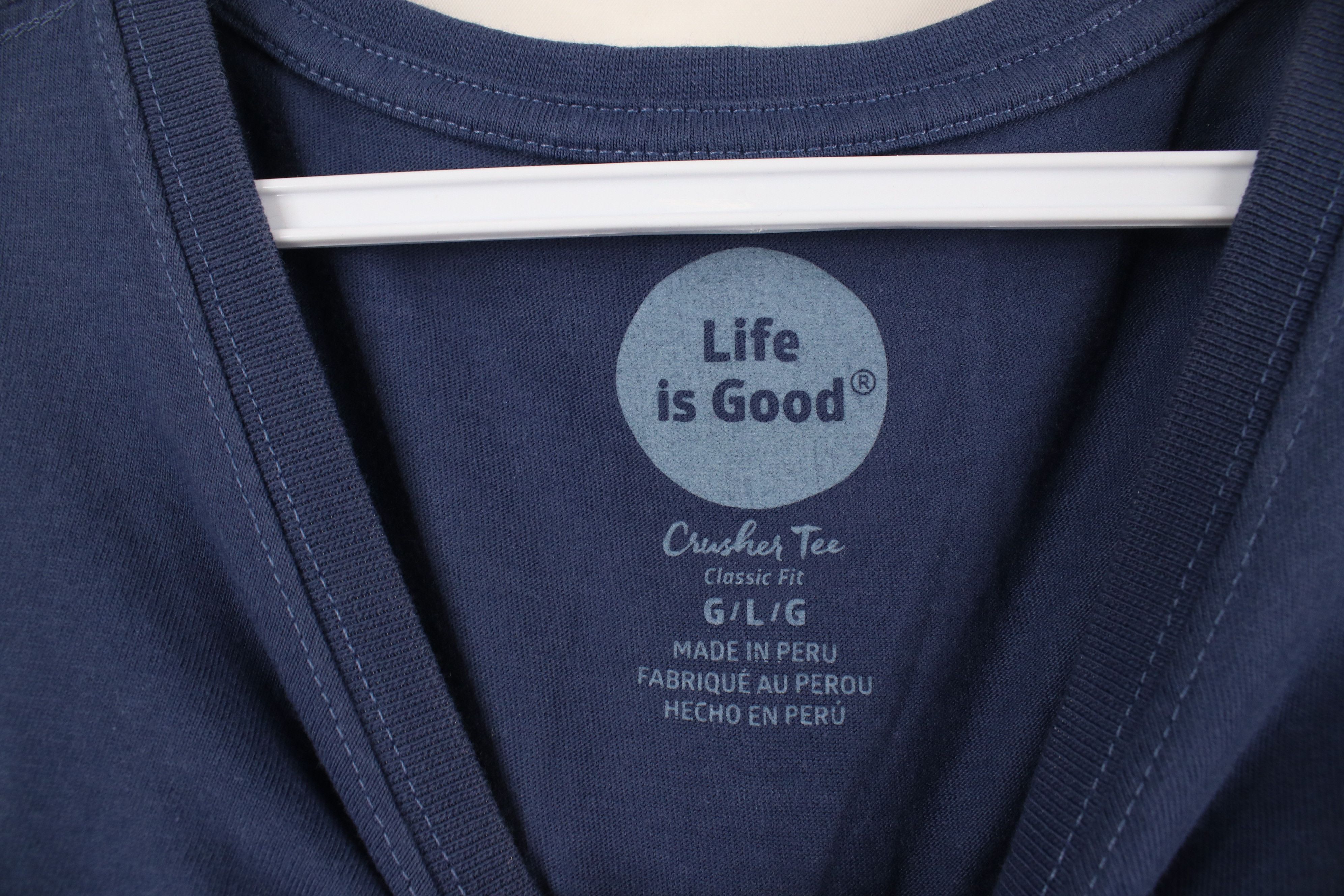 Life is Good × Vintage Life Is Good Spell Key West Flip Flops Sandals T-Shirt Blue Size L / US 10 / IT 46 - 8 Thumbnail