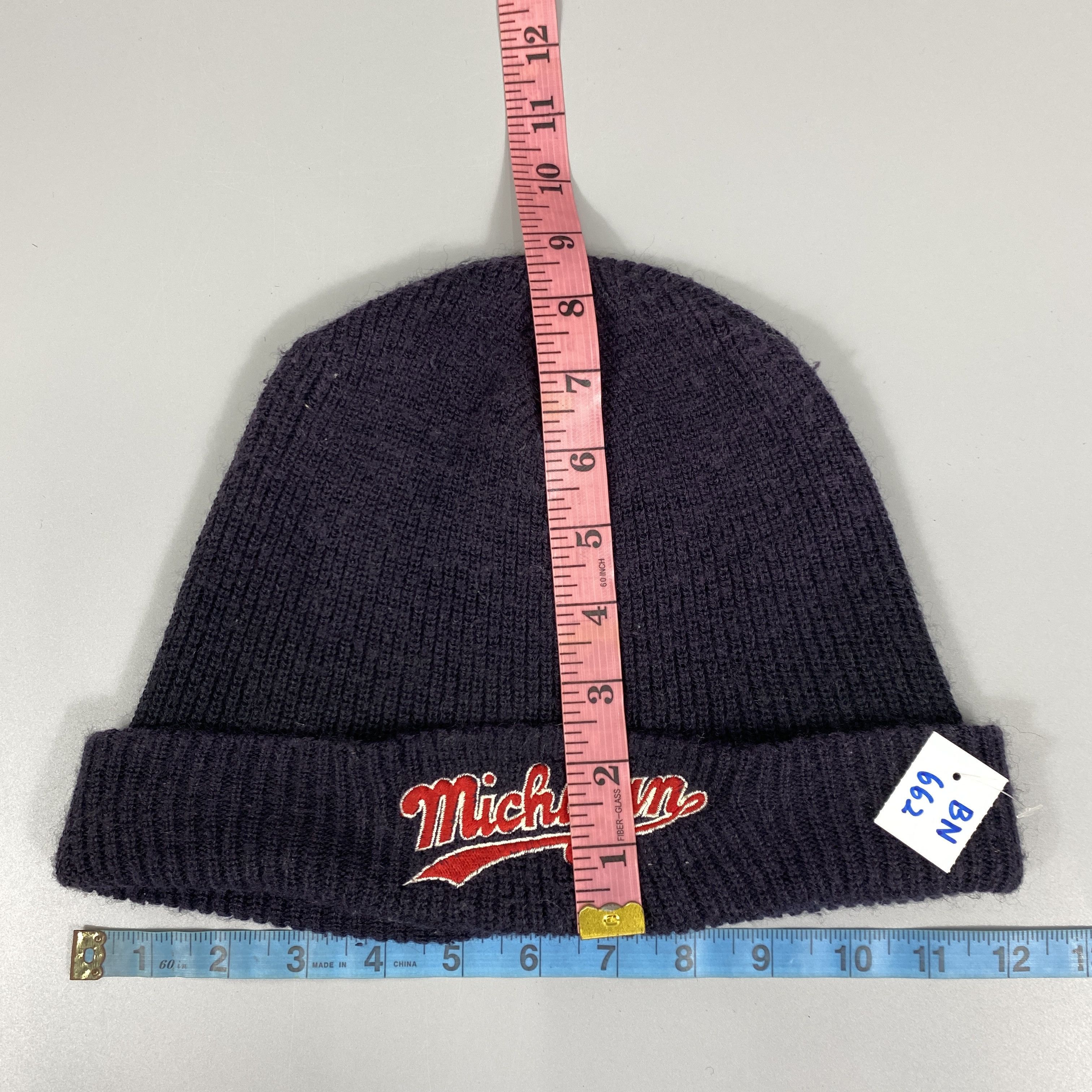 Vintage Michigan Knit Snow Cap Hat -BN662 Size ONE SIZE - 5 Thumbnail