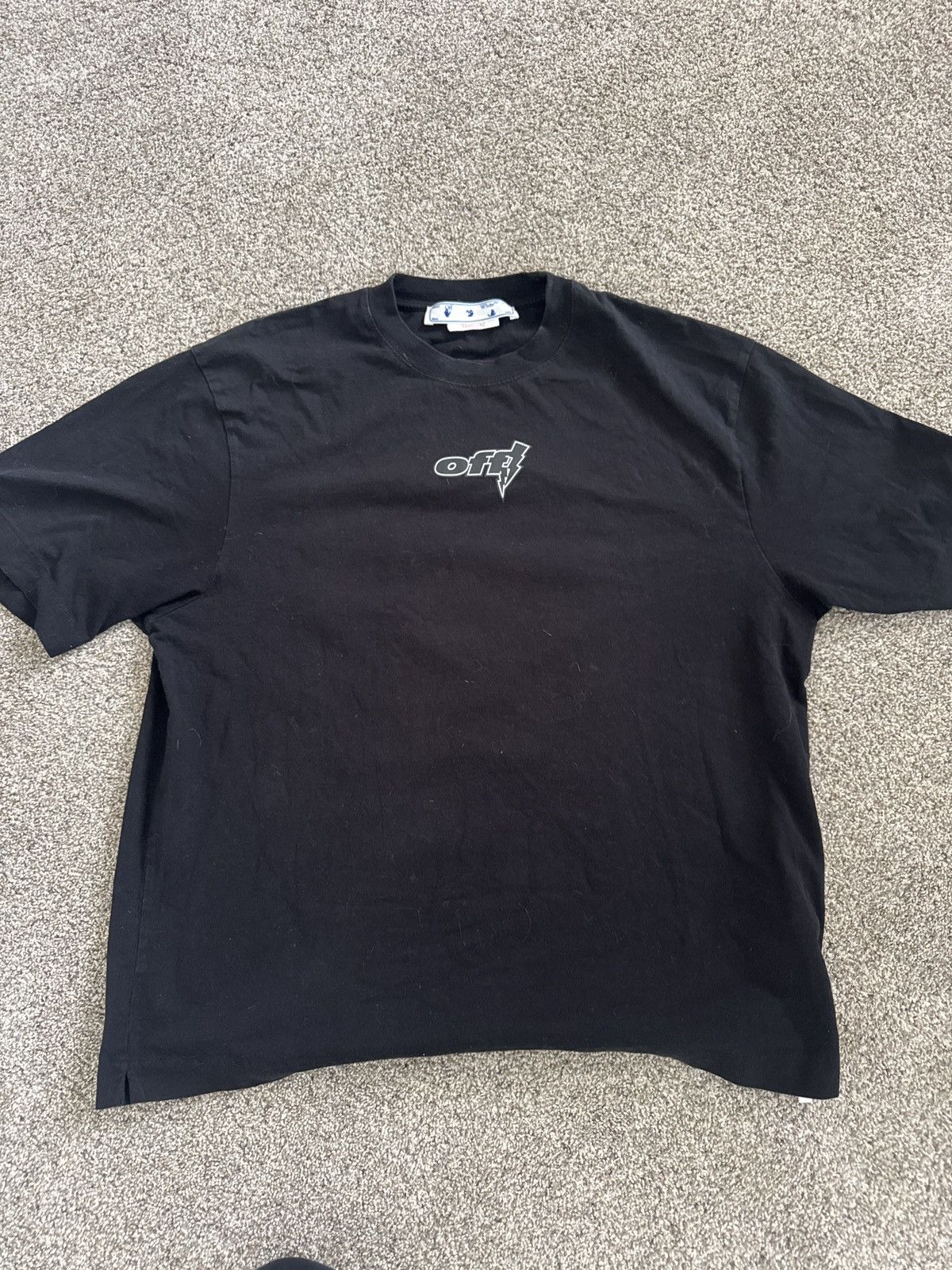 Off-White Off White Thunder T Shirt Size US XL / EU 56 / 4 - 1 Thumbnail