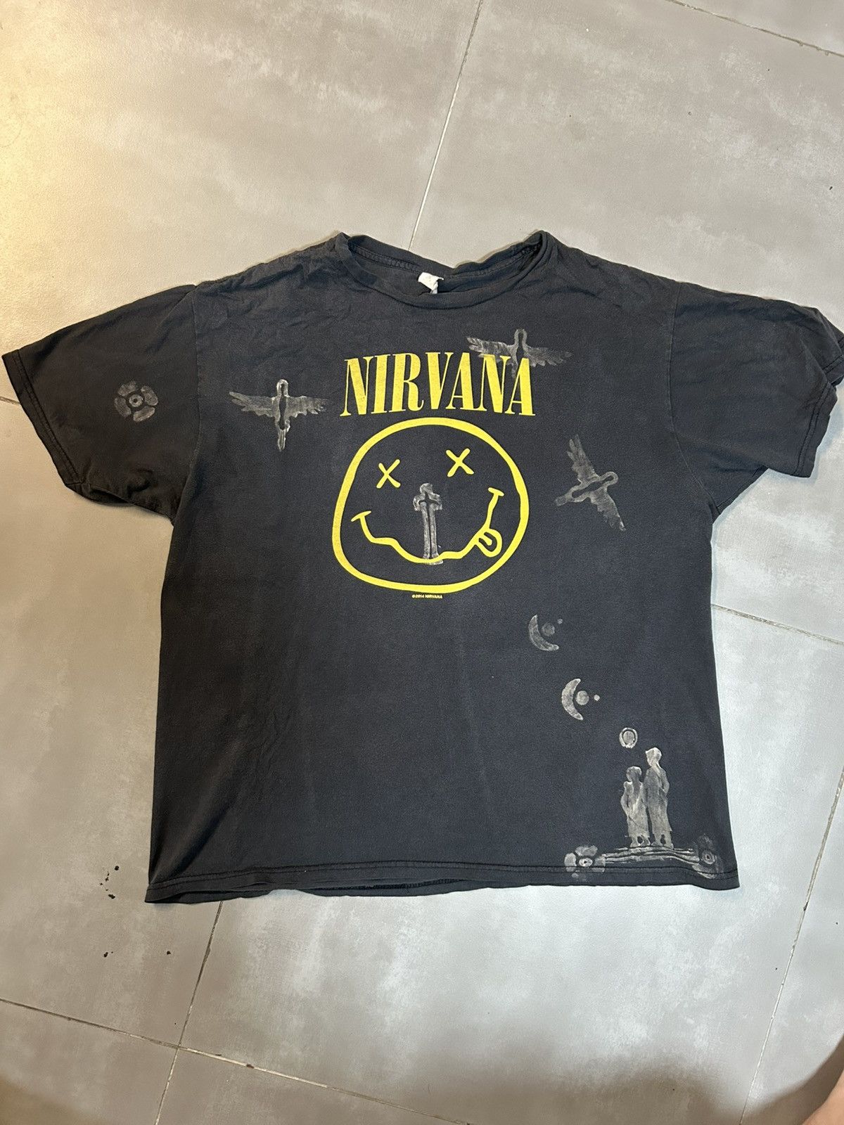 Vintage Vintage Nirvana Tshirt with Illustrations UNIQUE Size US XL / EU 56 / 4 - 2 Thumbnail