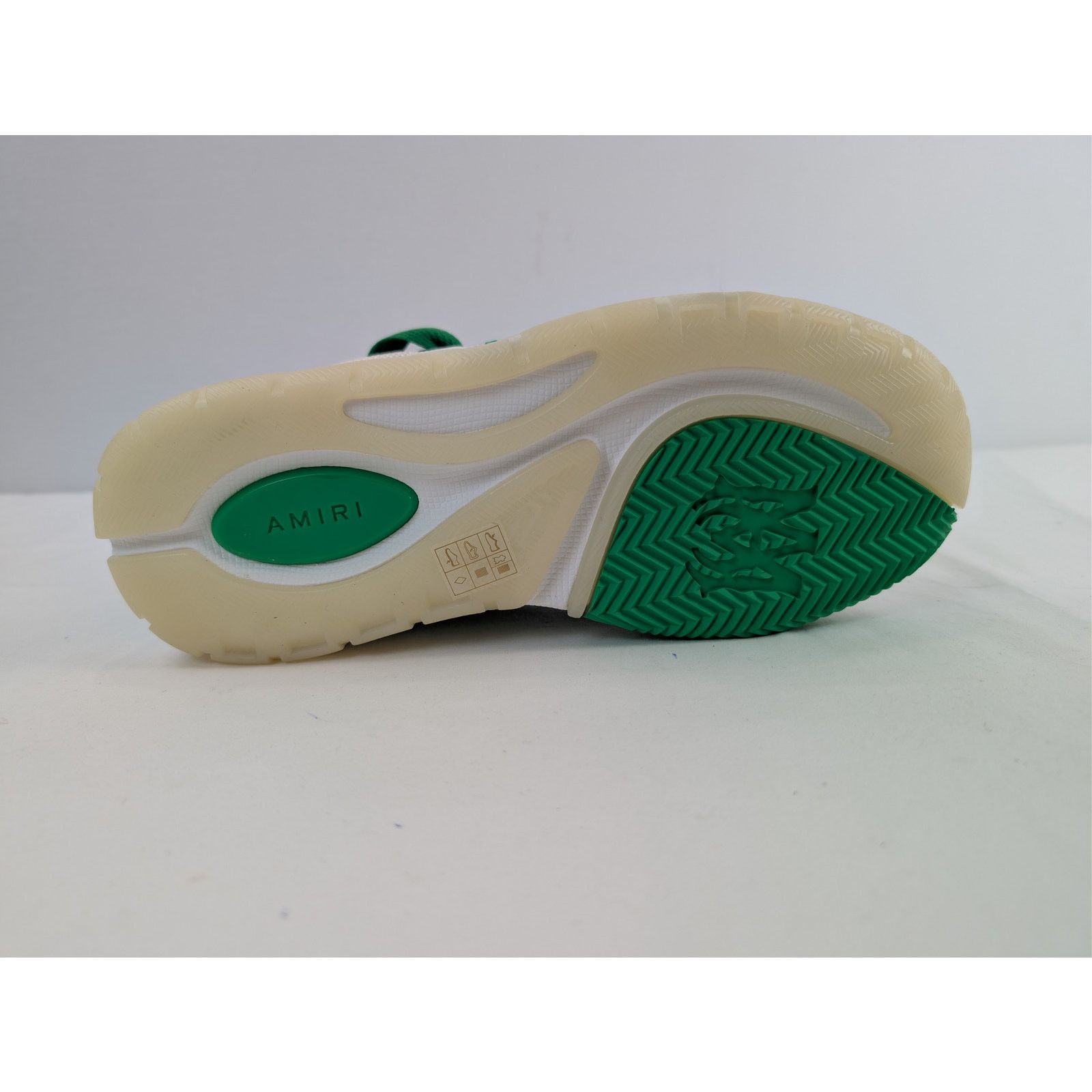 Amiri o1rshd1 MA-1 Low-Top Sneakers in White / Green Size US 7 / EU 40 - 13 Thumbnail