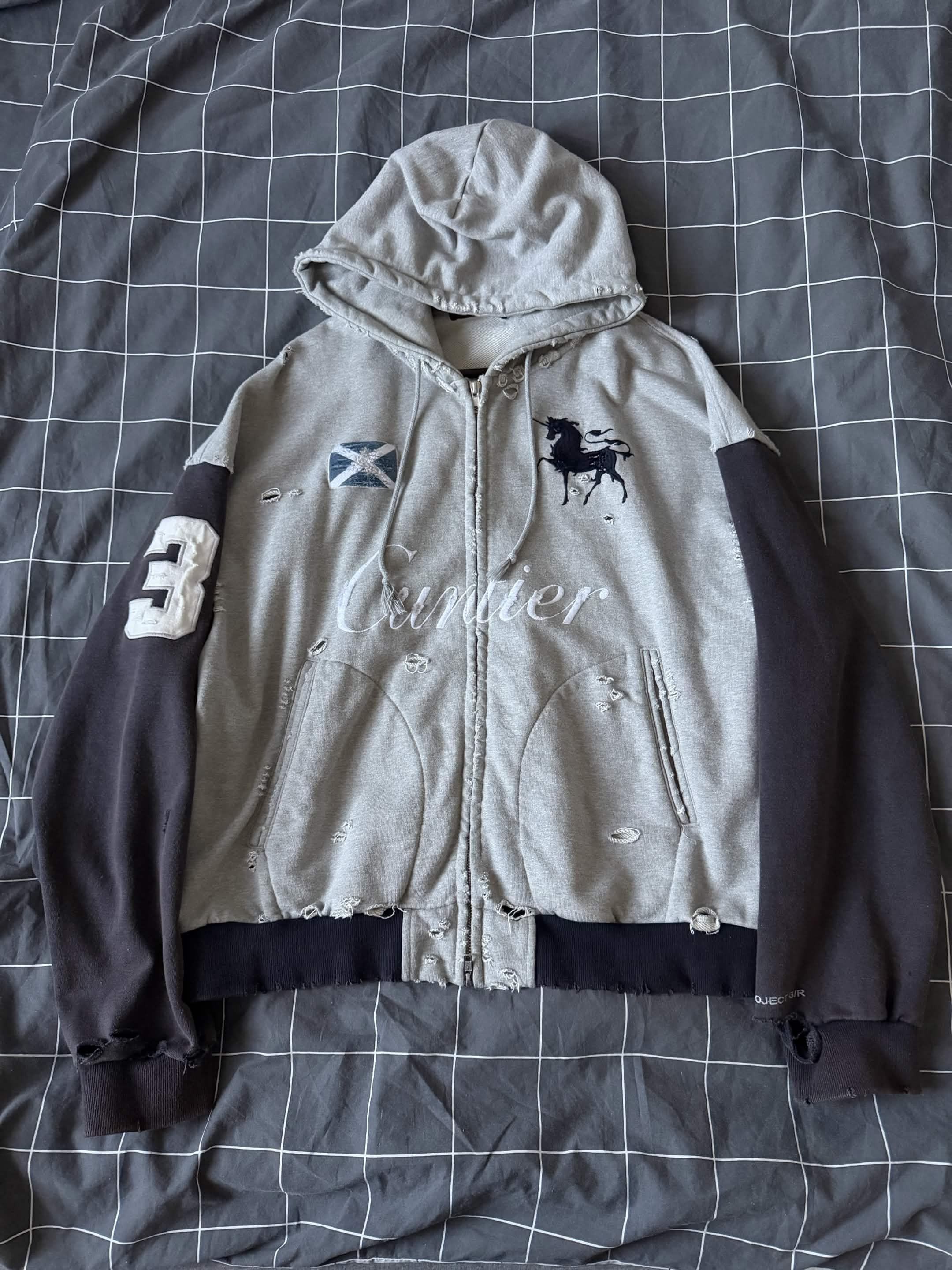 cuntier zip hoodie