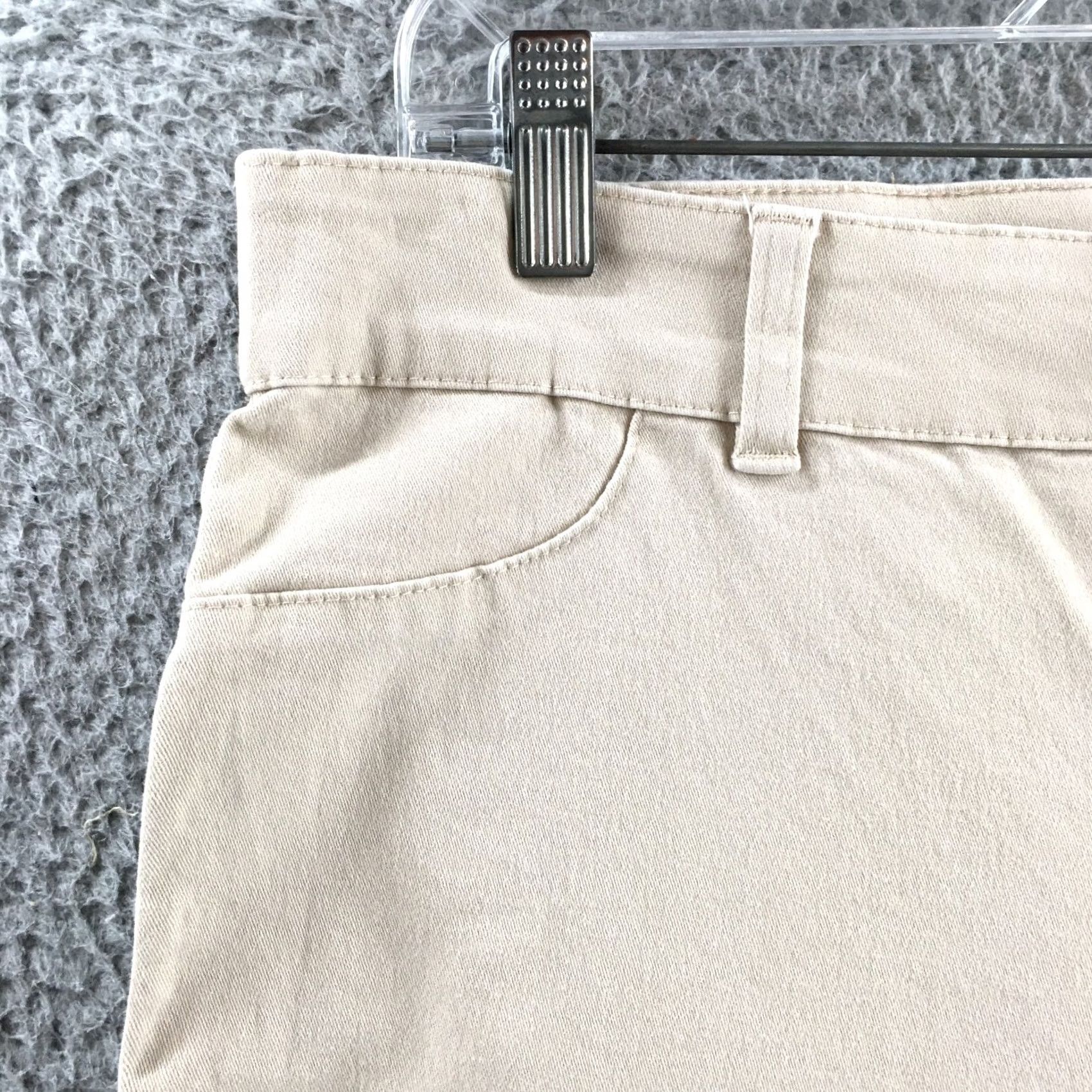 Calvin Klein Calvin Klein Pants 10 Khaki Stretch Skinny Chino Regular Fit Zip Fly Womens Size 32" / US 10 / IT 46 - 3 Thumbnail