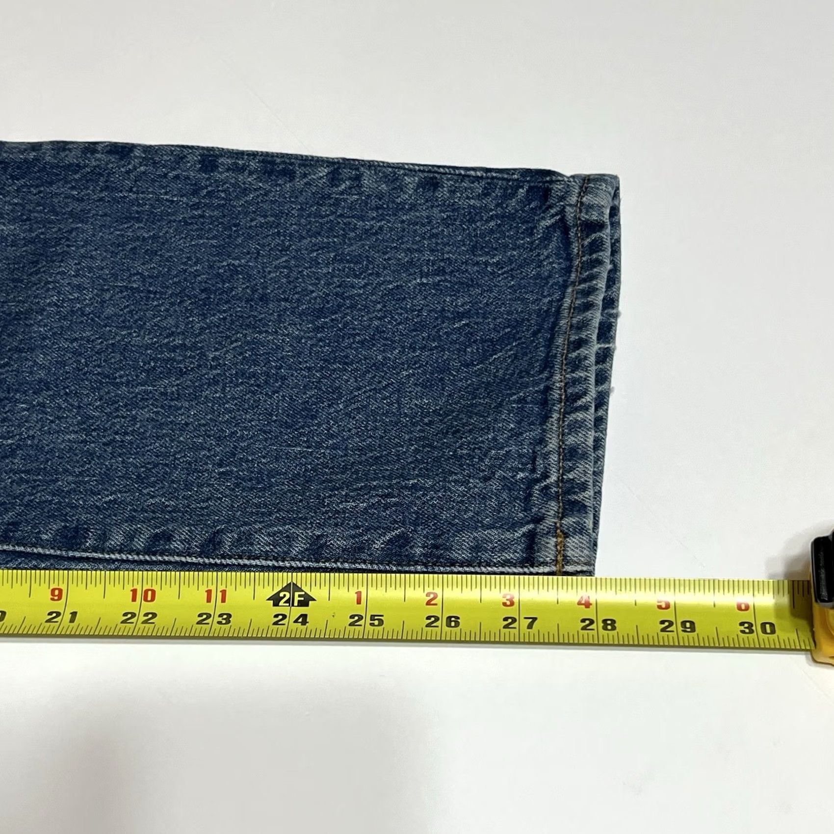 Madewell Madewell The Perfect Vintage Jeans Womens 31 34x28 Blue Denim High Rise Straight Pockets Logo Button Regular Size 24" / US 00 / IT 34 - 6 Thumbnail