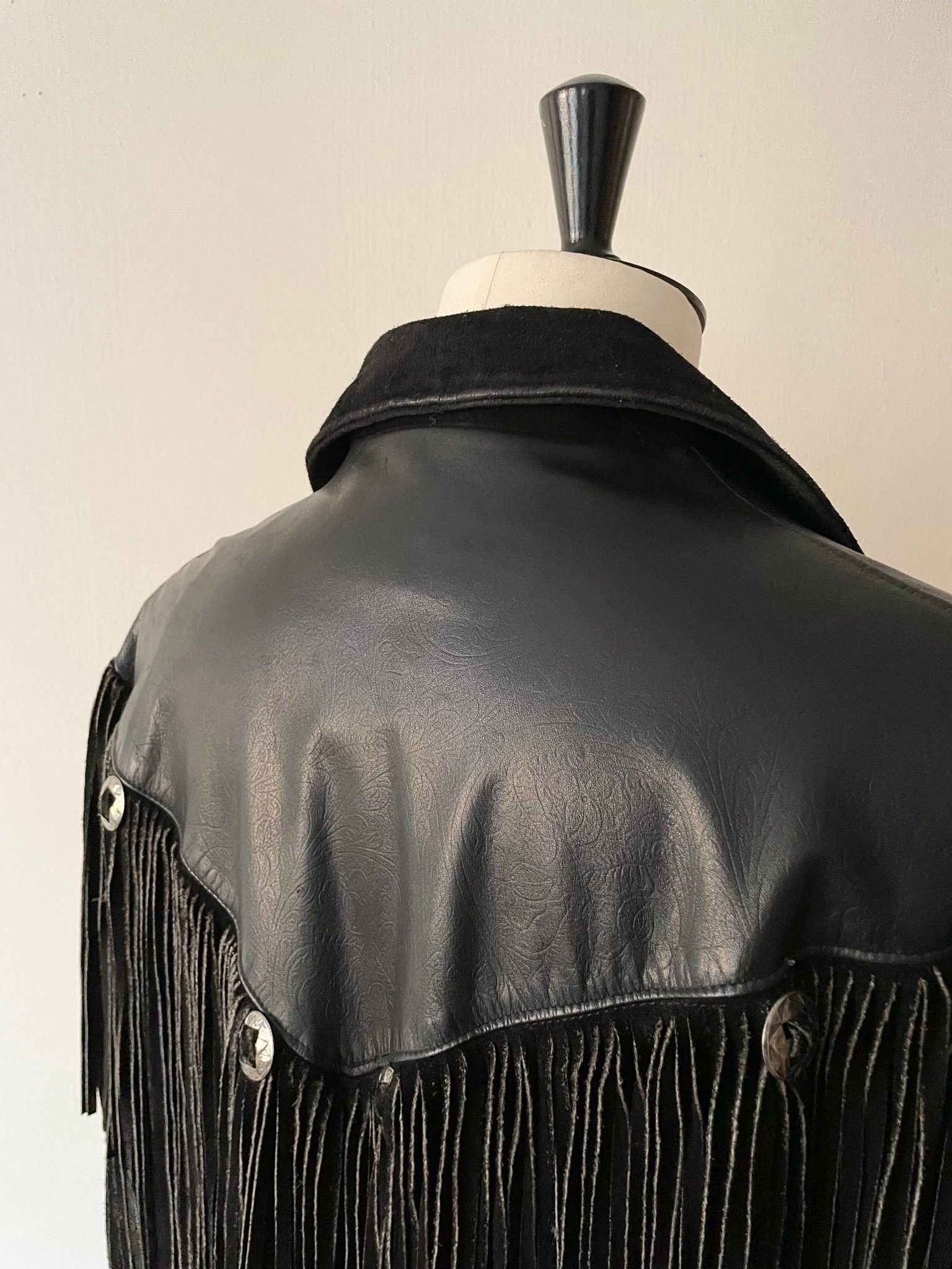 Schott 1980's Schott N.Y.C. Fringe Leather Jacket - Large Size US L / EU 52-54 / 3 - 7 Thumbnail