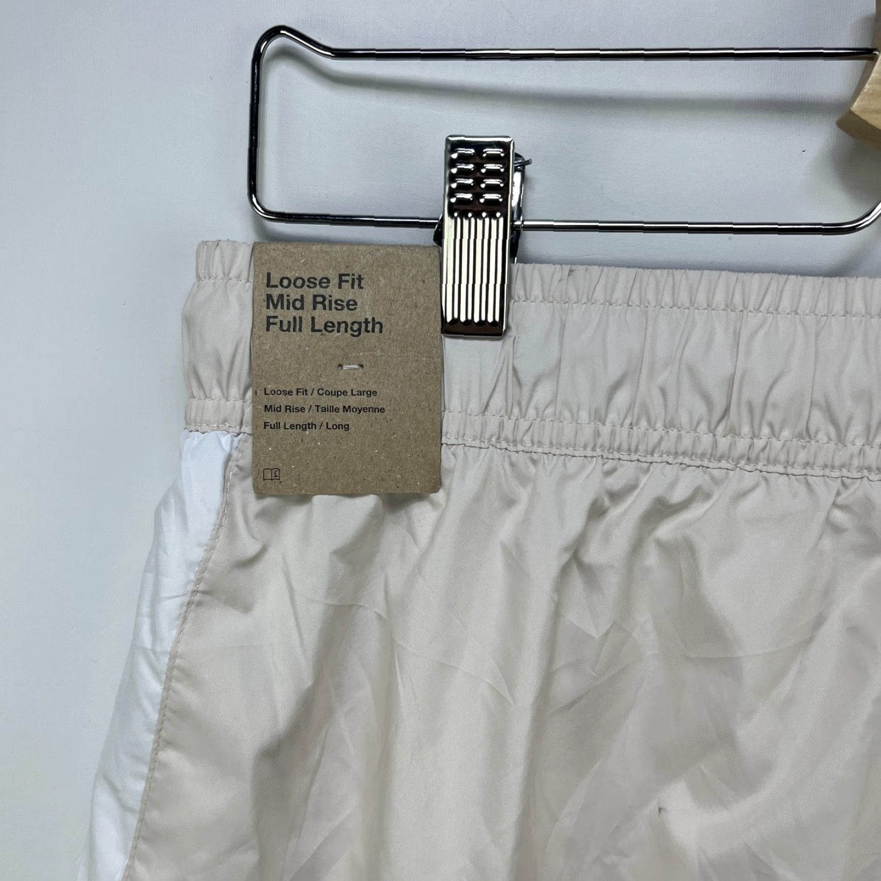 Nike VINTAGE Nike Windbreaker Track Pants Regular Length Beige 90s Mens Large Pockets Logo Corduroy Size US 33 - 3 Thumbnail