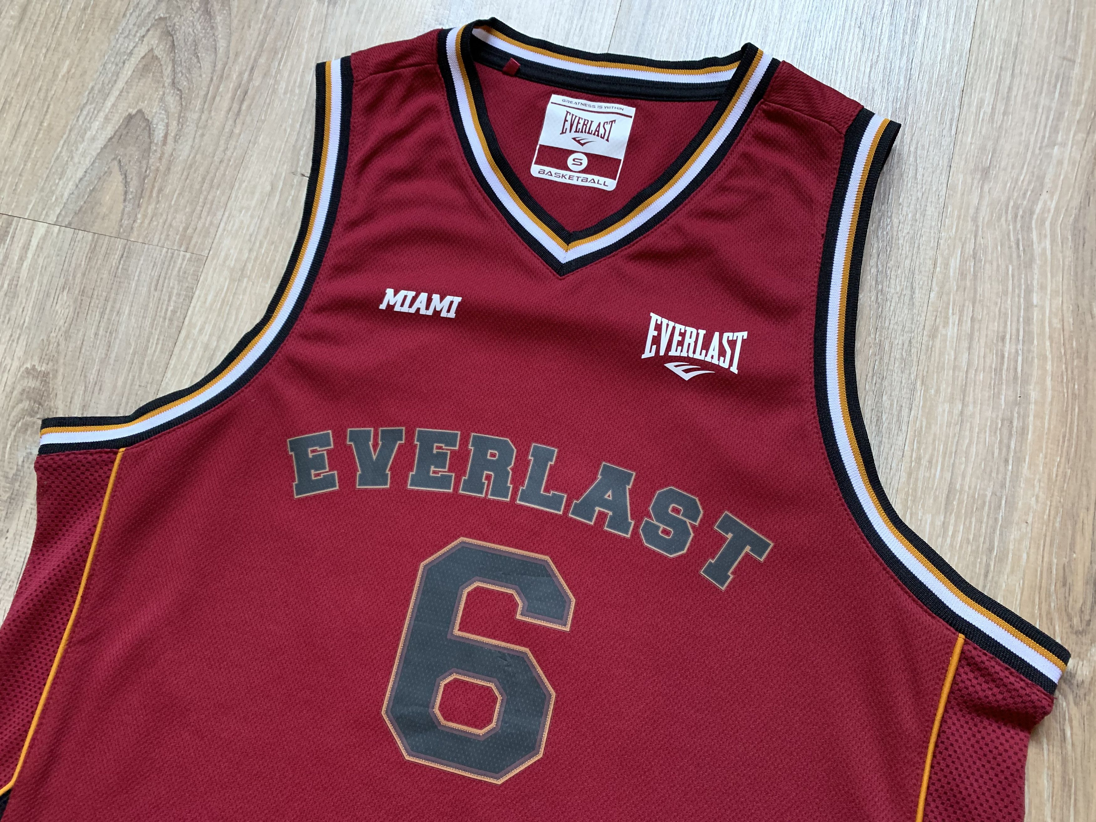 Everlast × NBA Everlast Miami Heat 6 Basketball Printed Jersey Sleeveless Size US S / EU 44-46 / 1 - 3 Thumbnail