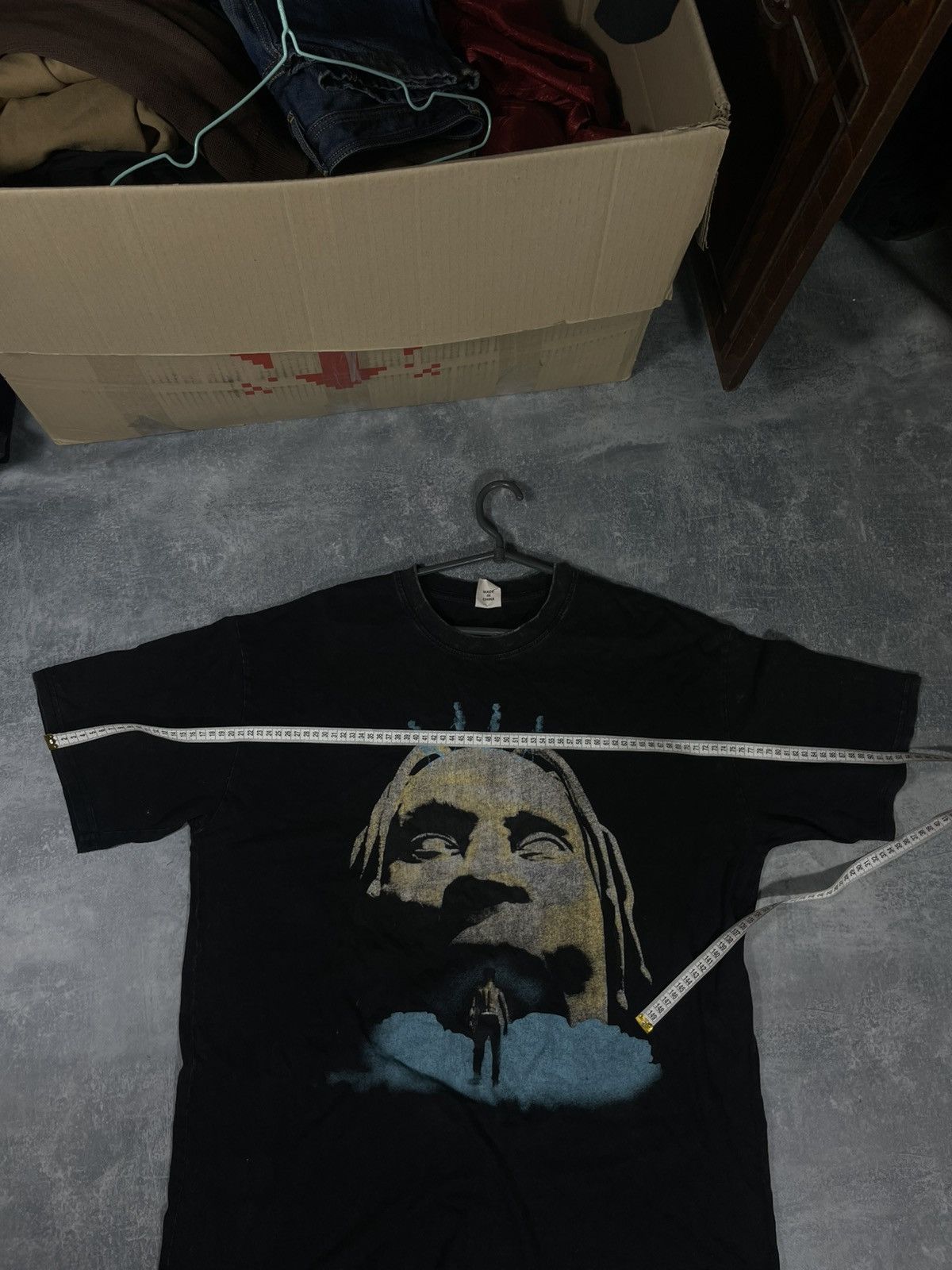 Travis Scott Travis Scott overpint big logo flame tee t-shirt Size US L / EU 52-54 / 3 - 11 Thumbnail