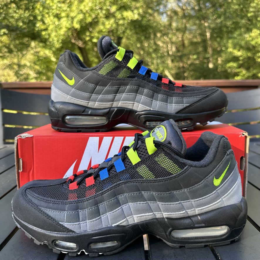 Nike Nike Air Max 95 Custom Reverse Greedy - Neon Size 10 Size US 10 / EU 43 - 2 Thumbnail