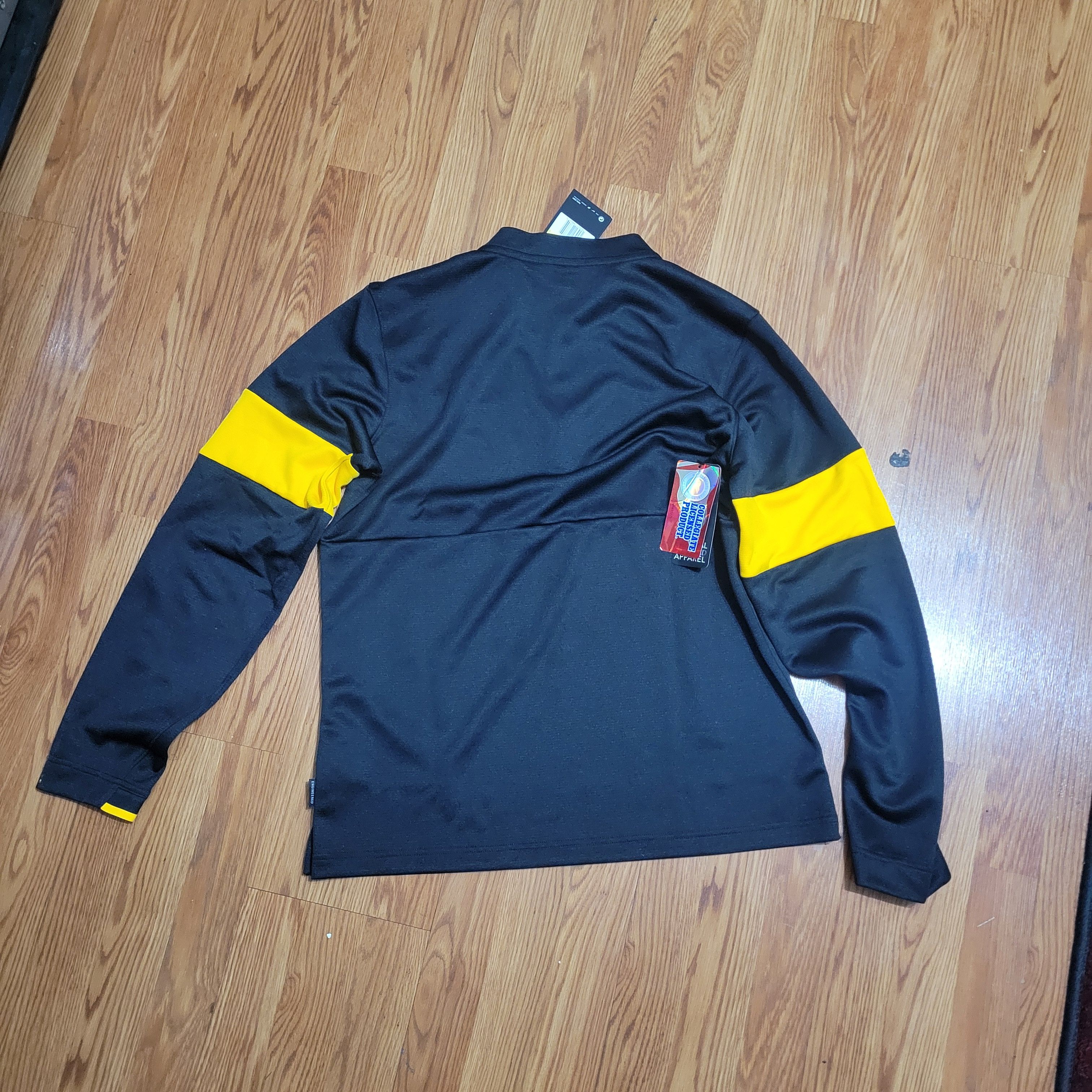 Nike Nike Iowa Hawkeyes Black Gold Dri 1/4 Zip Football Shirt S Size US S / EU 44-46 / 1 - 8 Thumbnail