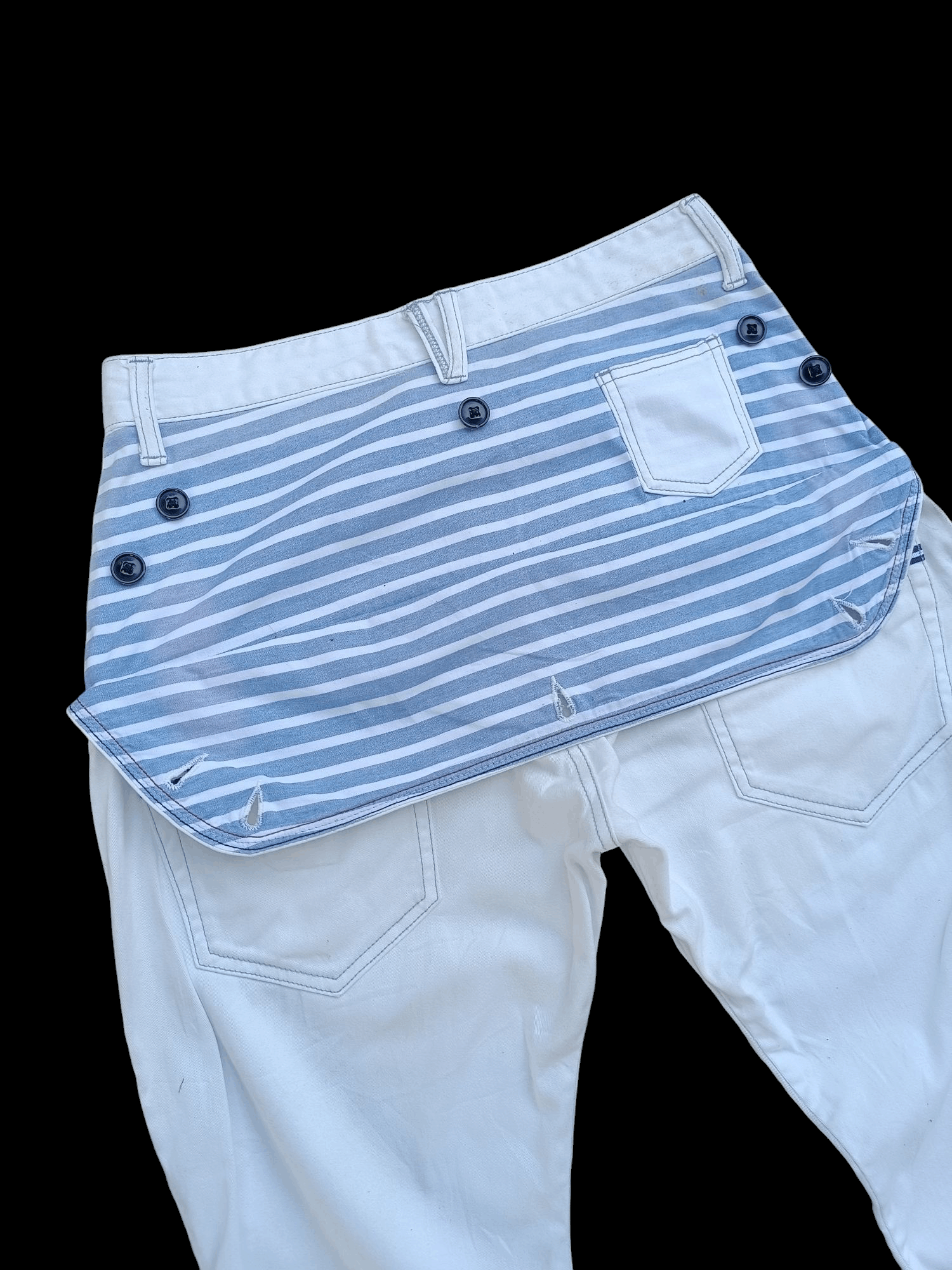 Japanese Brand SEMANTIC DESIGN 3Q PANT WITH BACK FLAP E238i Size US 30 / EU 46 - 10 Thumbnail