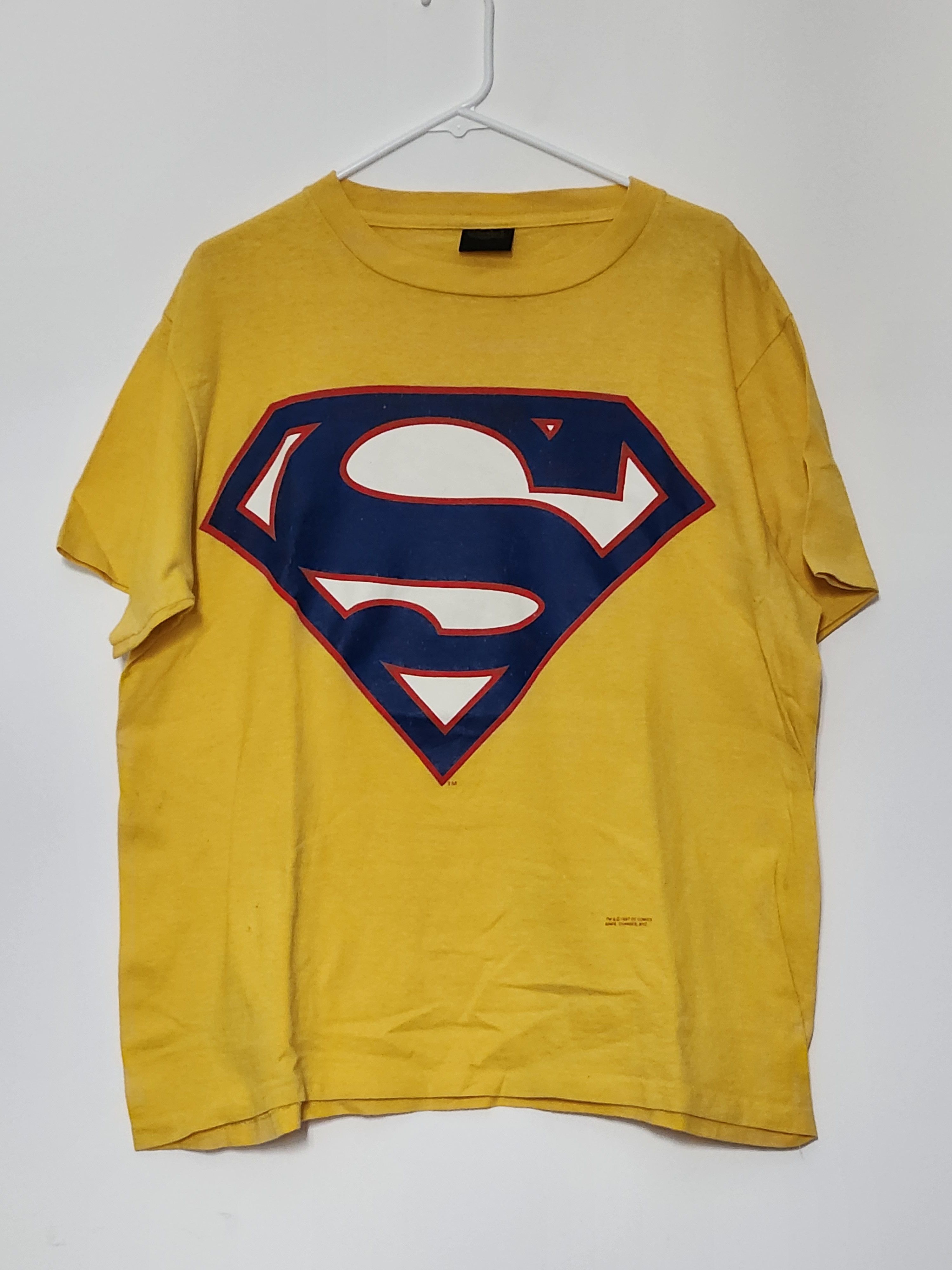 Changes Vintage 1997 Superman PROMO Yellow T-Shirt Size US L / EU 52-54 / 3 - 1 Thumbnail