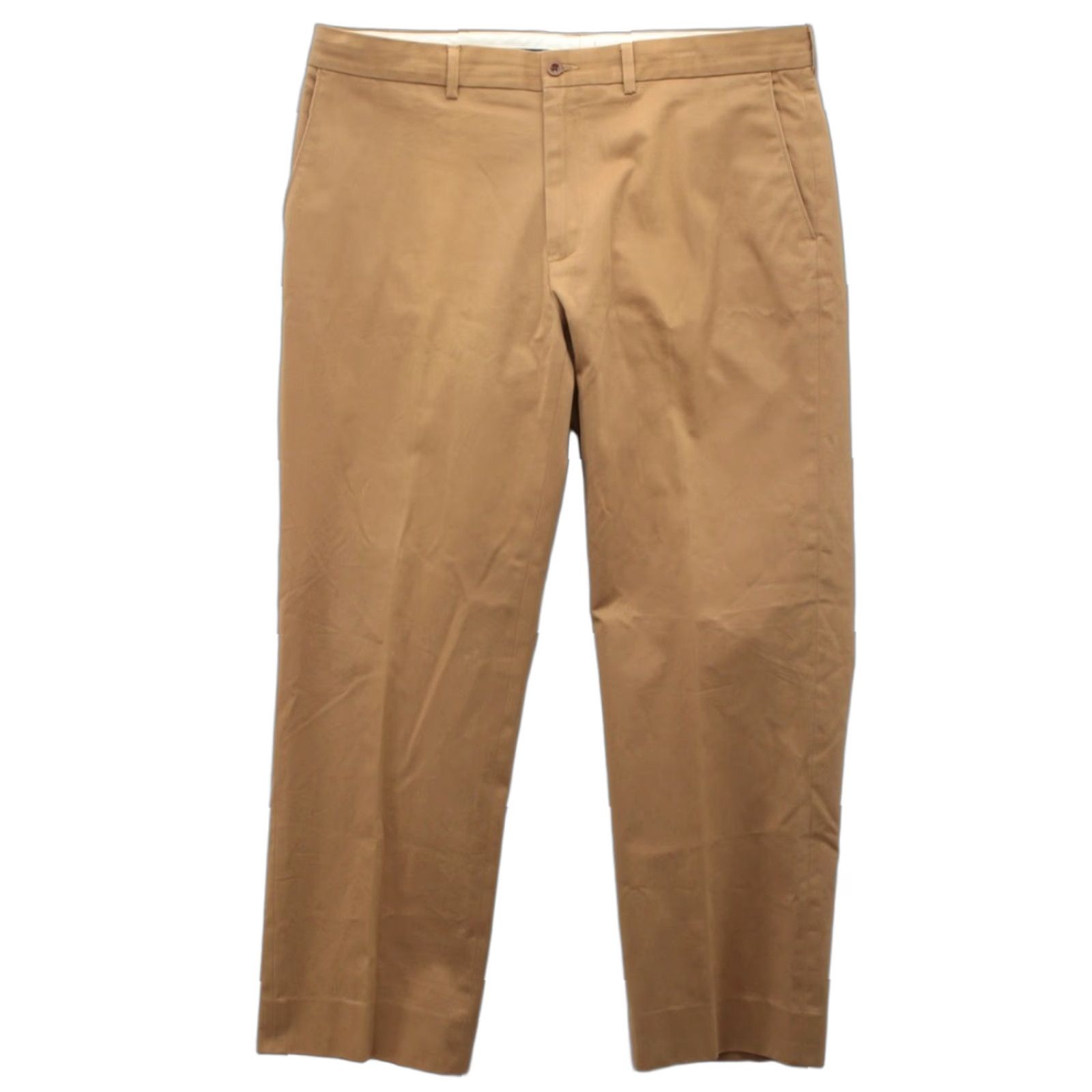 Polo Ralph Lauren VINTAGE Polo Ralph Lauren Preston Pants Men's 40X30 Flat Front Brown Cotton Chino Preppy Size US L / EU 52-54 / 3 - 1 Thumbnail