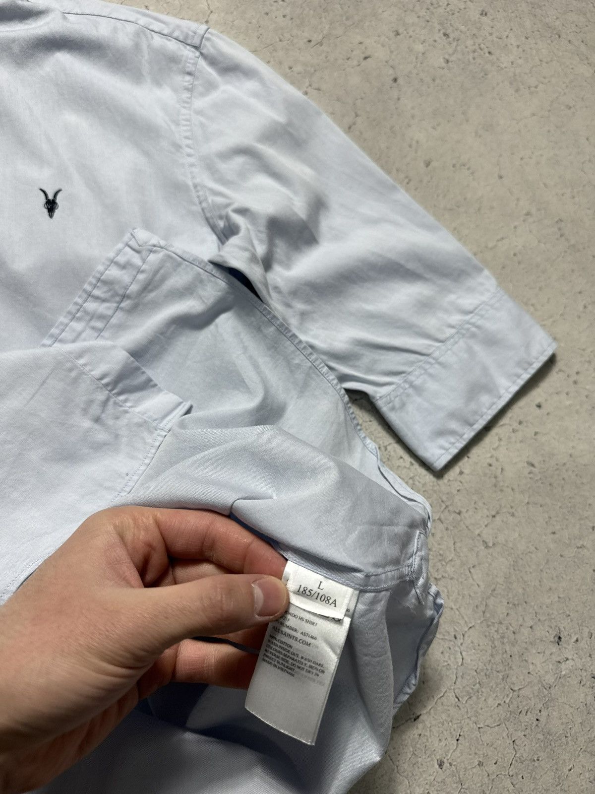 Allsaints Allsaints Button Up Shirt Luxury Vintage Size US L / EU 52-54 / 3 - 6 Thumbnail