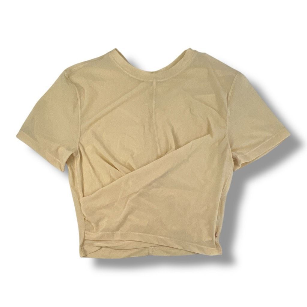 Lululemon Lululemon Sheer Lightweight Tan Top Size Small Size S / US 4 / IT 40 - 1 Thumbnail