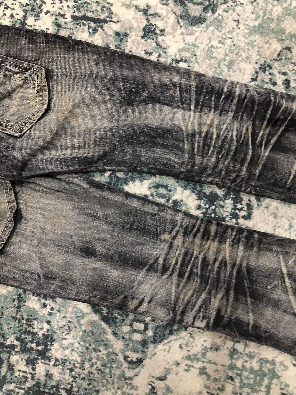 14th Addiction 2000s Japanese Brand SpRay Distressed Flared Denim Size US 29 - 16 Thumbnail