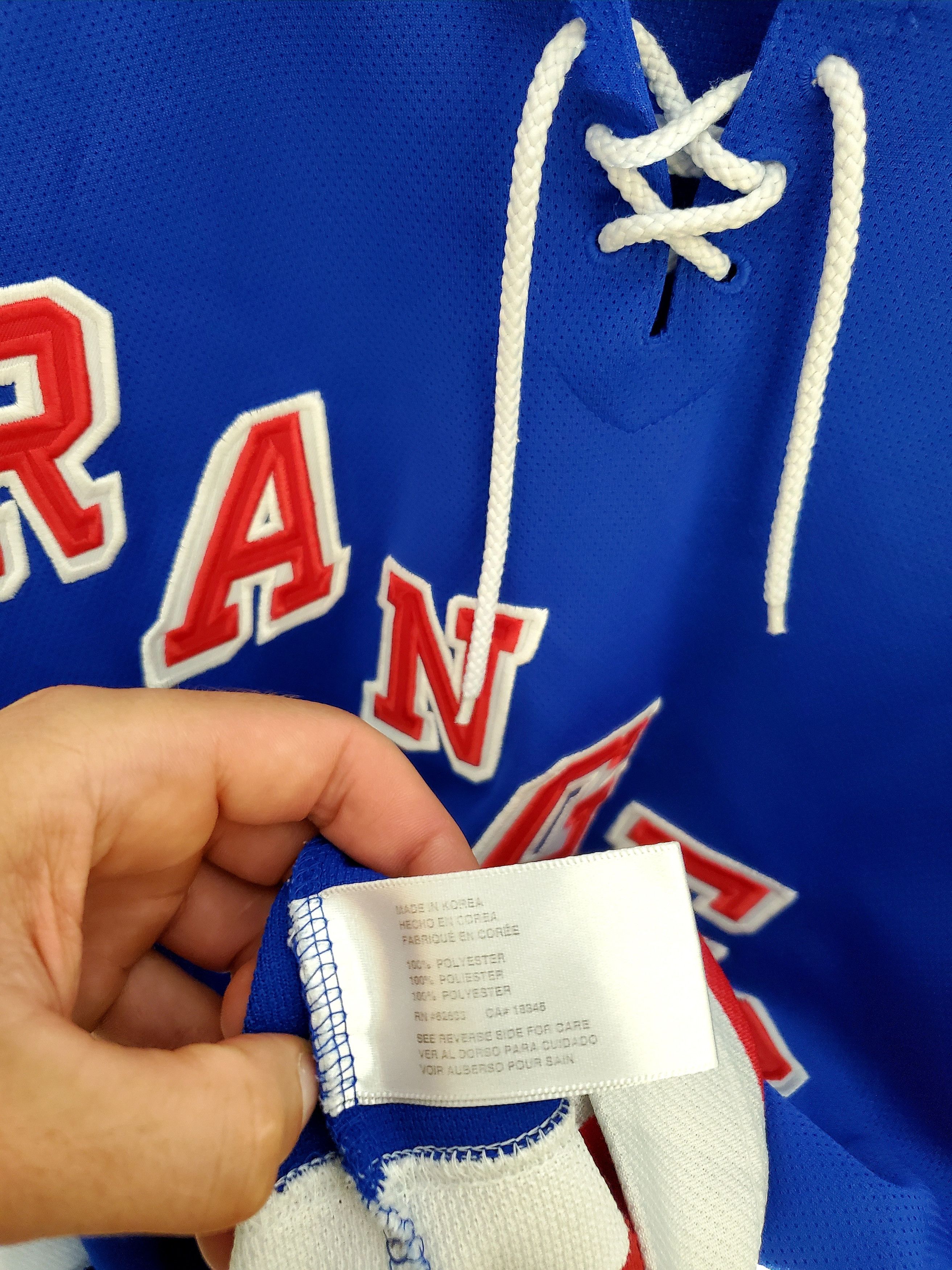 NHL × Vintage New York Range Pro Player Home NHL Hockey Jersey Vintage 90s Size US XL / EU 56 / 4 - 5 Thumbnail