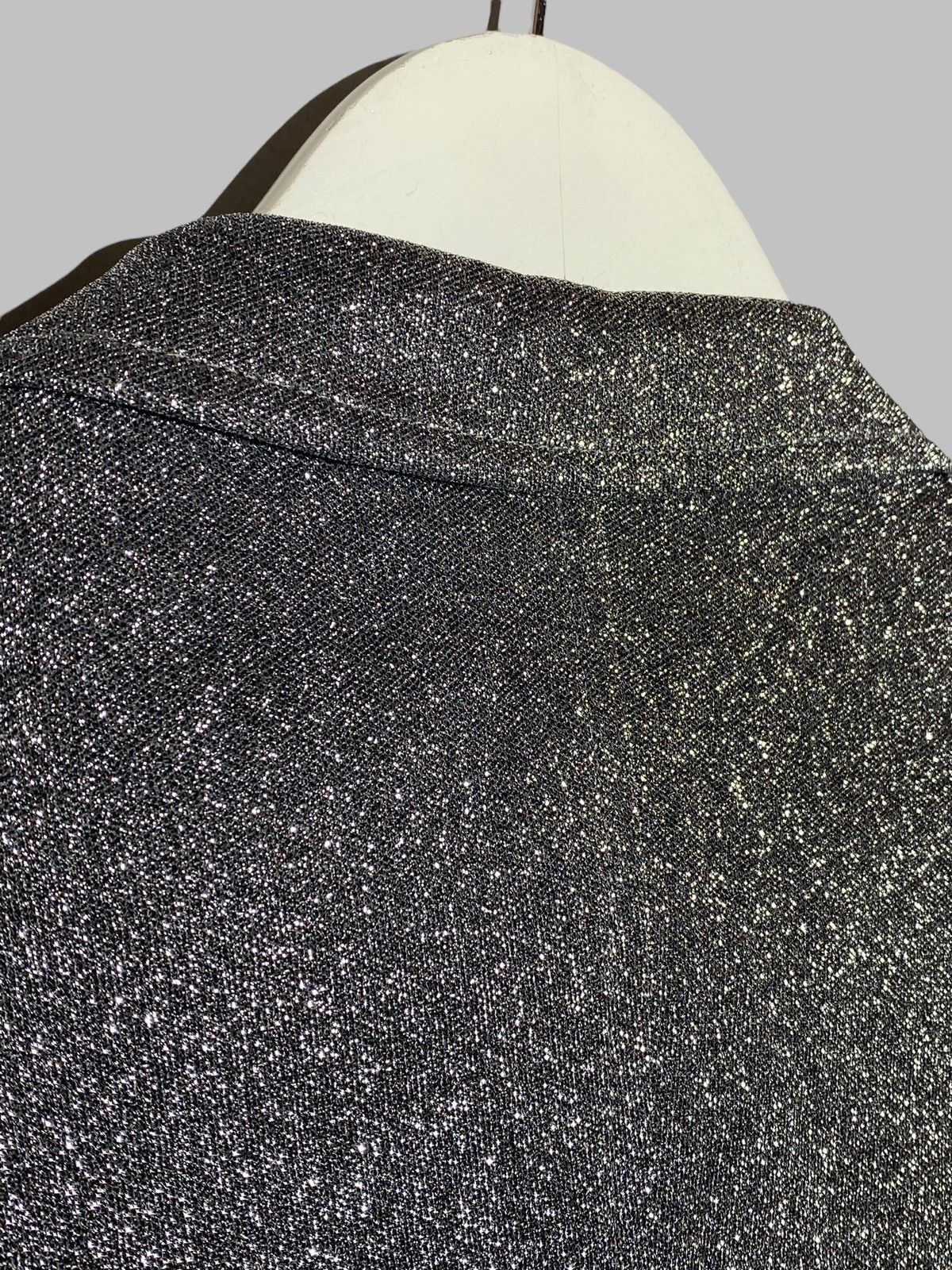 Tagliatore Tagliatore Women’s Glitter Silver Blazer Jacket Size L / US 10 / IT 46 - 15 Thumbnail