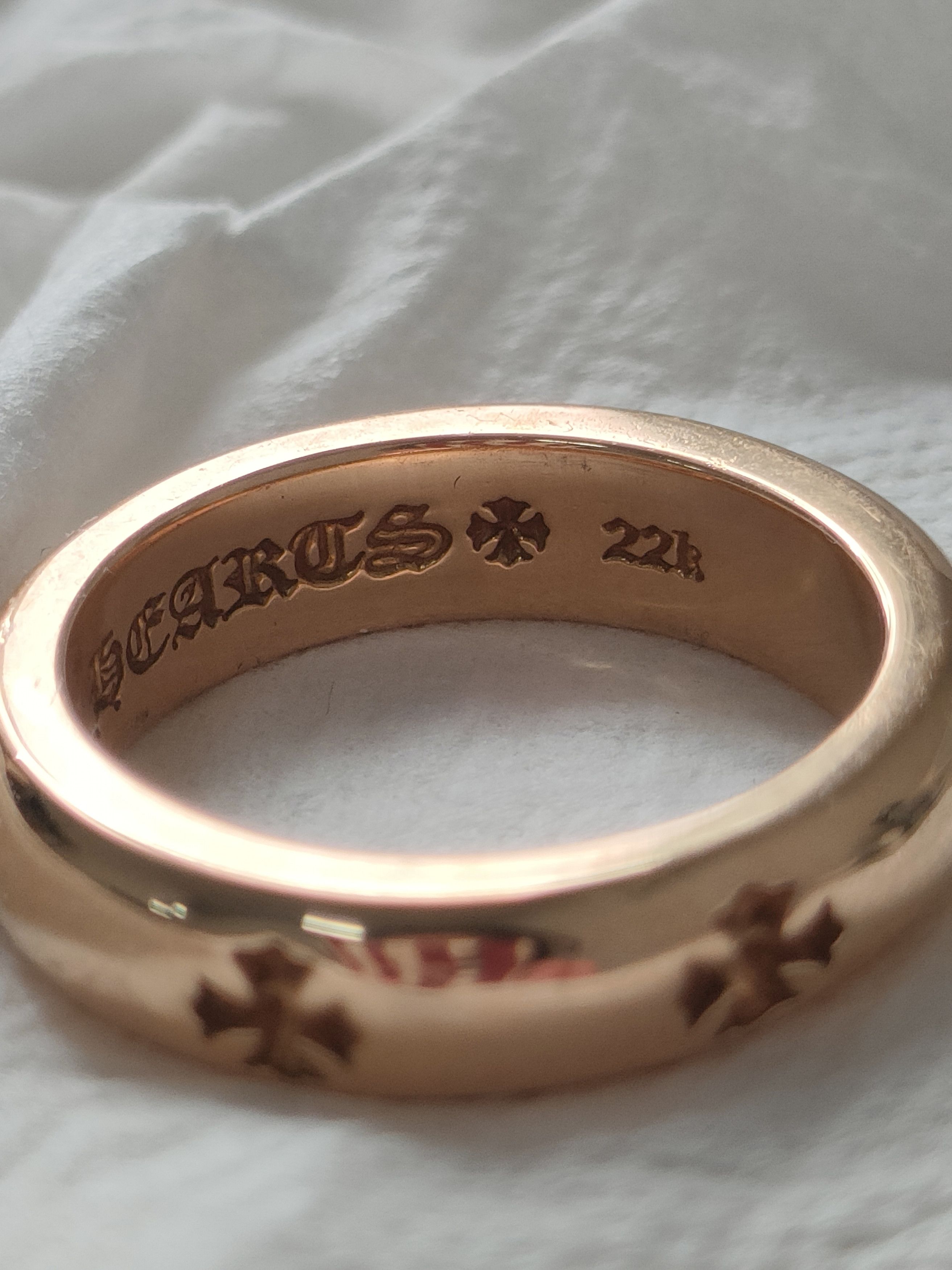 Chrome Hearts Chrome Hearts 22K Gold Negative Cross Ring Size ONE SIZE - 8 Thumbnail
