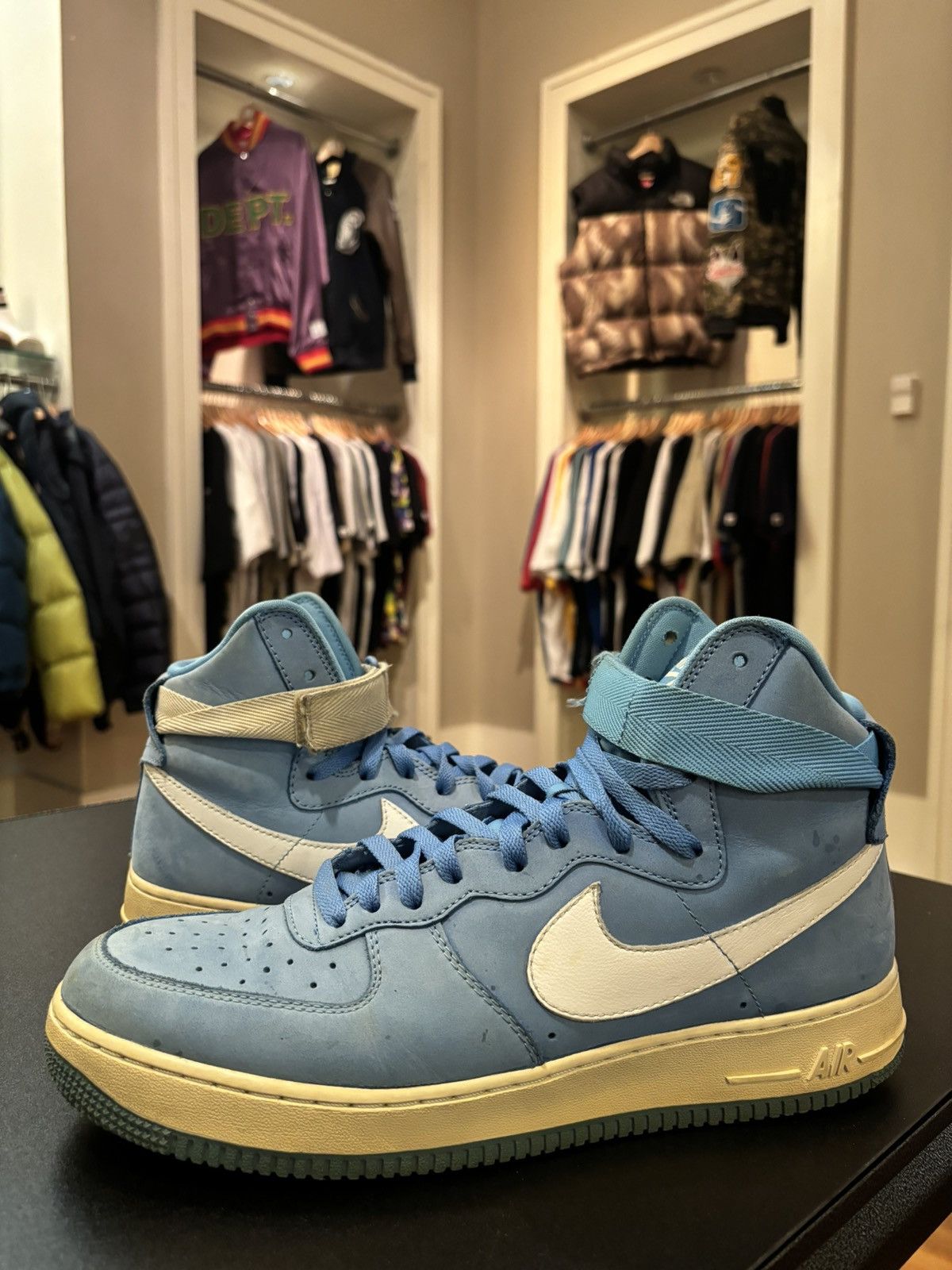 Nike Nike Air Force 1 Hi Retro Qs University Blue Summit White Grailed