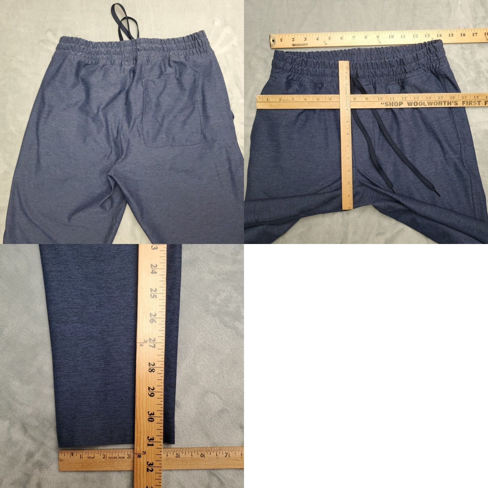 Outdoor Voices VINTAGE Outdoor Voices Sweat Pants Men S Blue Workout Stretch Elastic Waist Jogging Size US 29 - 8 Thumbnail