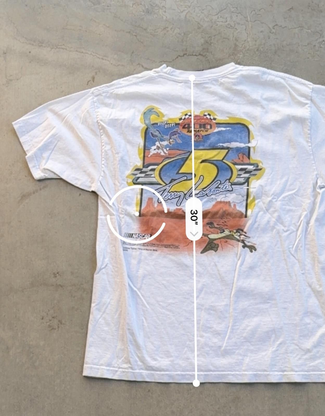 Wildfang Vintage Terry Labonte NASCAR Looney Tunes T-Shirt XXL Kellog Size US XXL / EU 58 / 5 - 6 Thumbnail