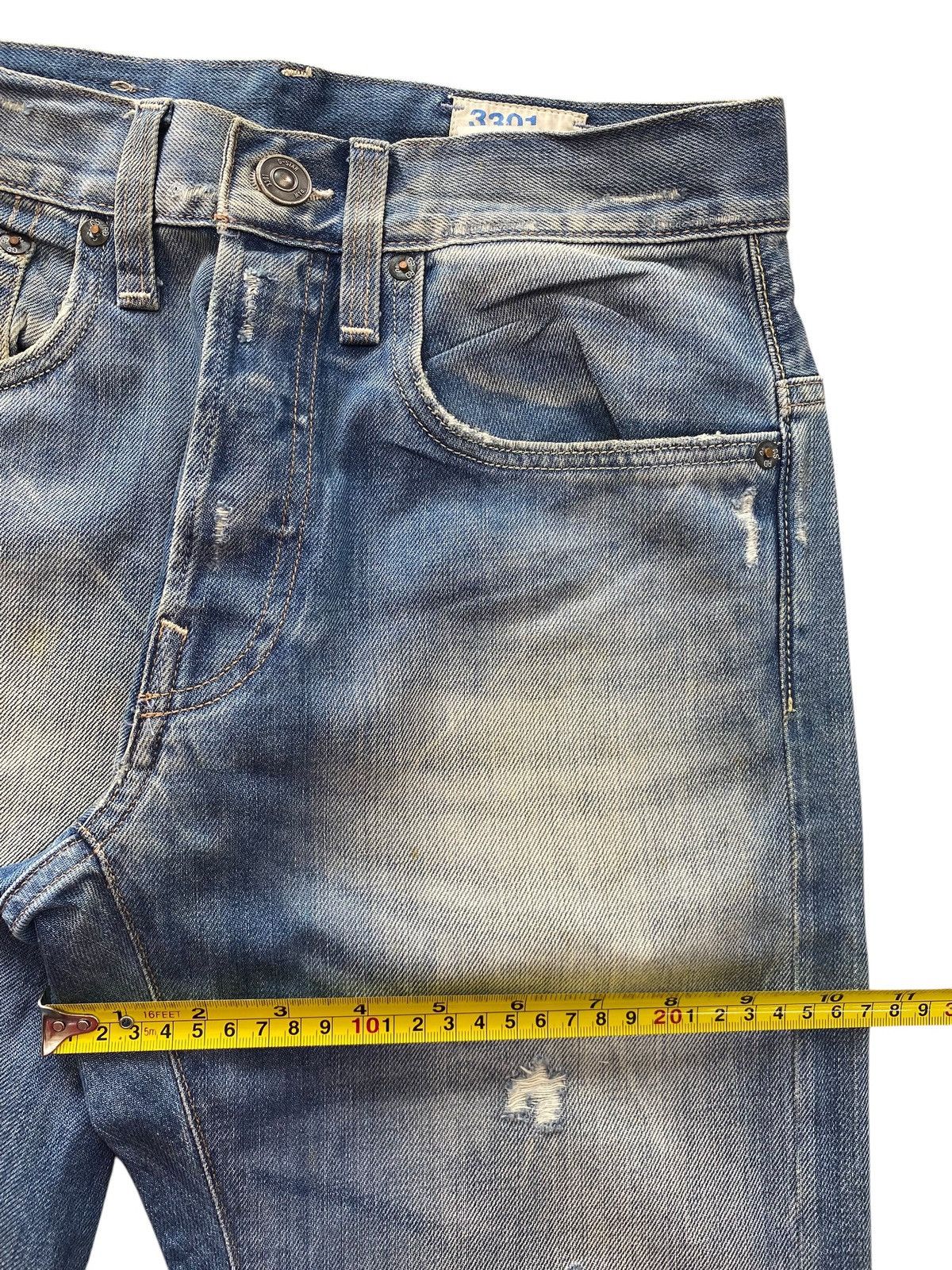 G-Star G-star Faded Wash Distressed Straight Leg Style Jeans Size US 28 / EU 44 - 7 Thumbnail