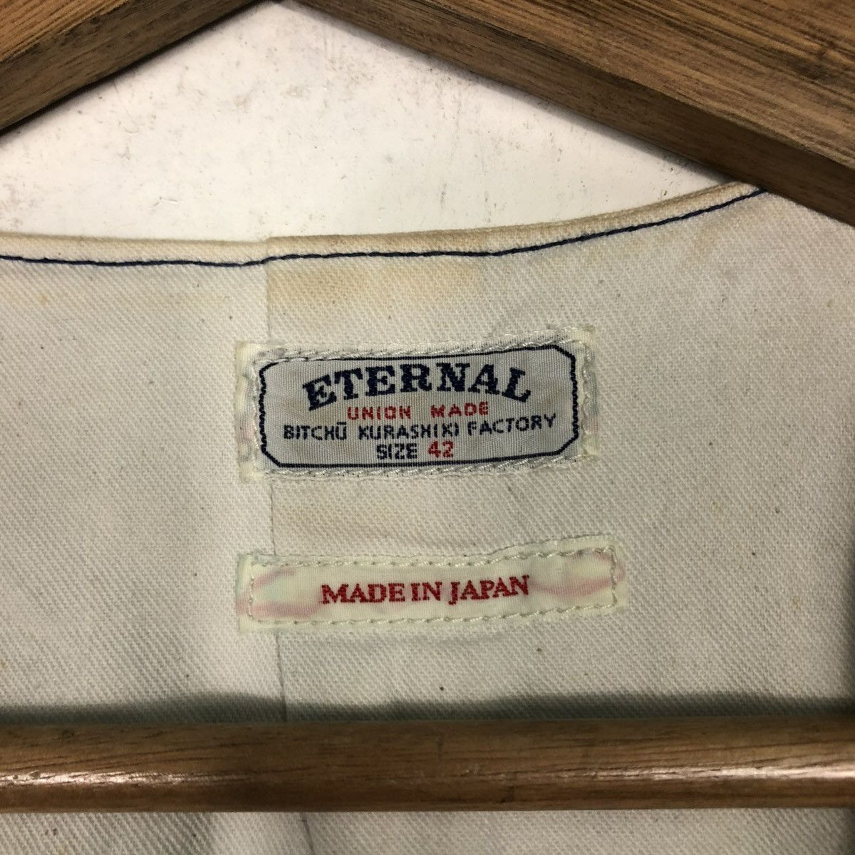 Eternal 🔥VINTAGE WAIST COATS VEST ETERNAL HICKORY CHORE STRIPED Size US L / EU 52-54 / 3 - 20 Thumbnail
